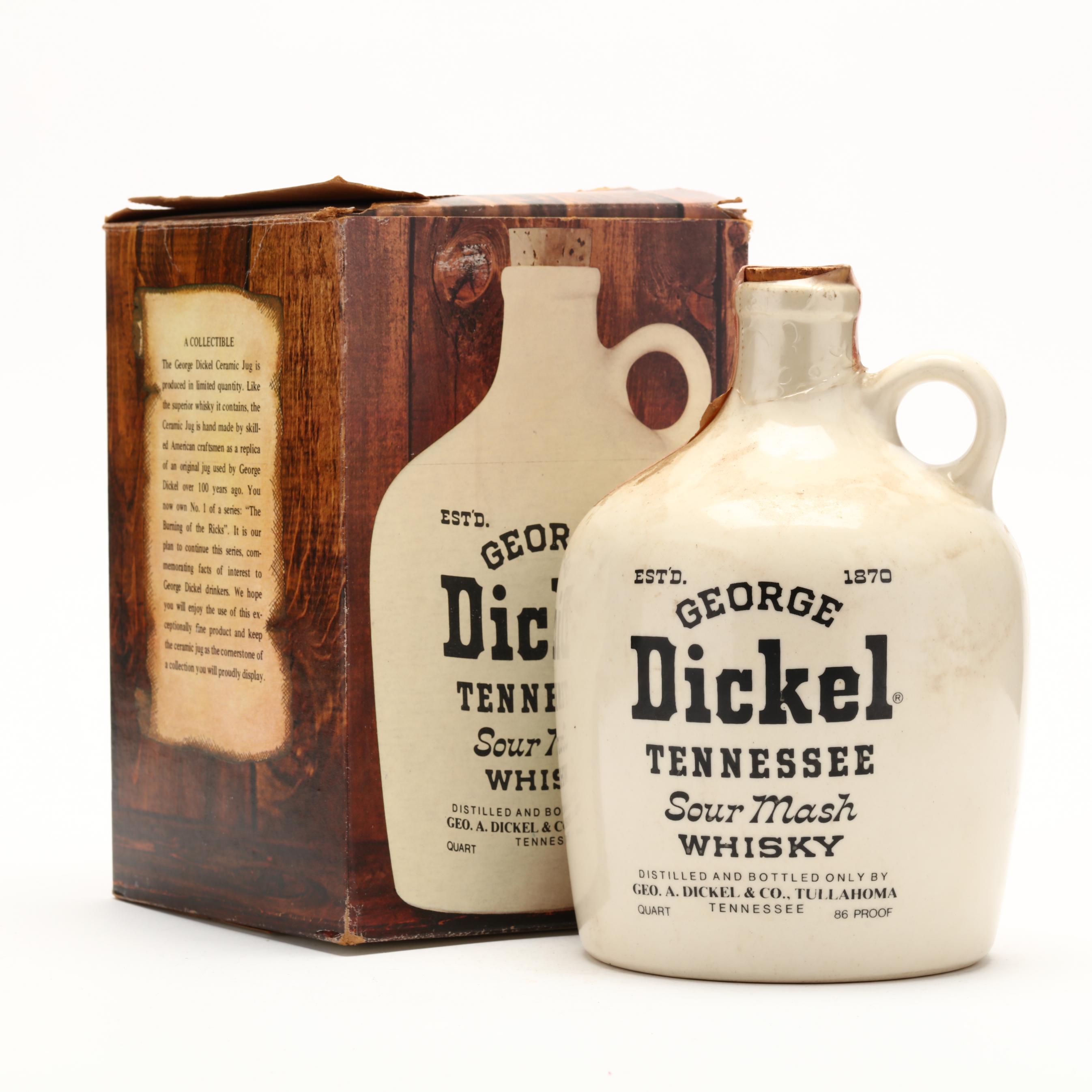George Dickel Tennessee Whisky in Ceramic Jug (Lot 1311 - Rare