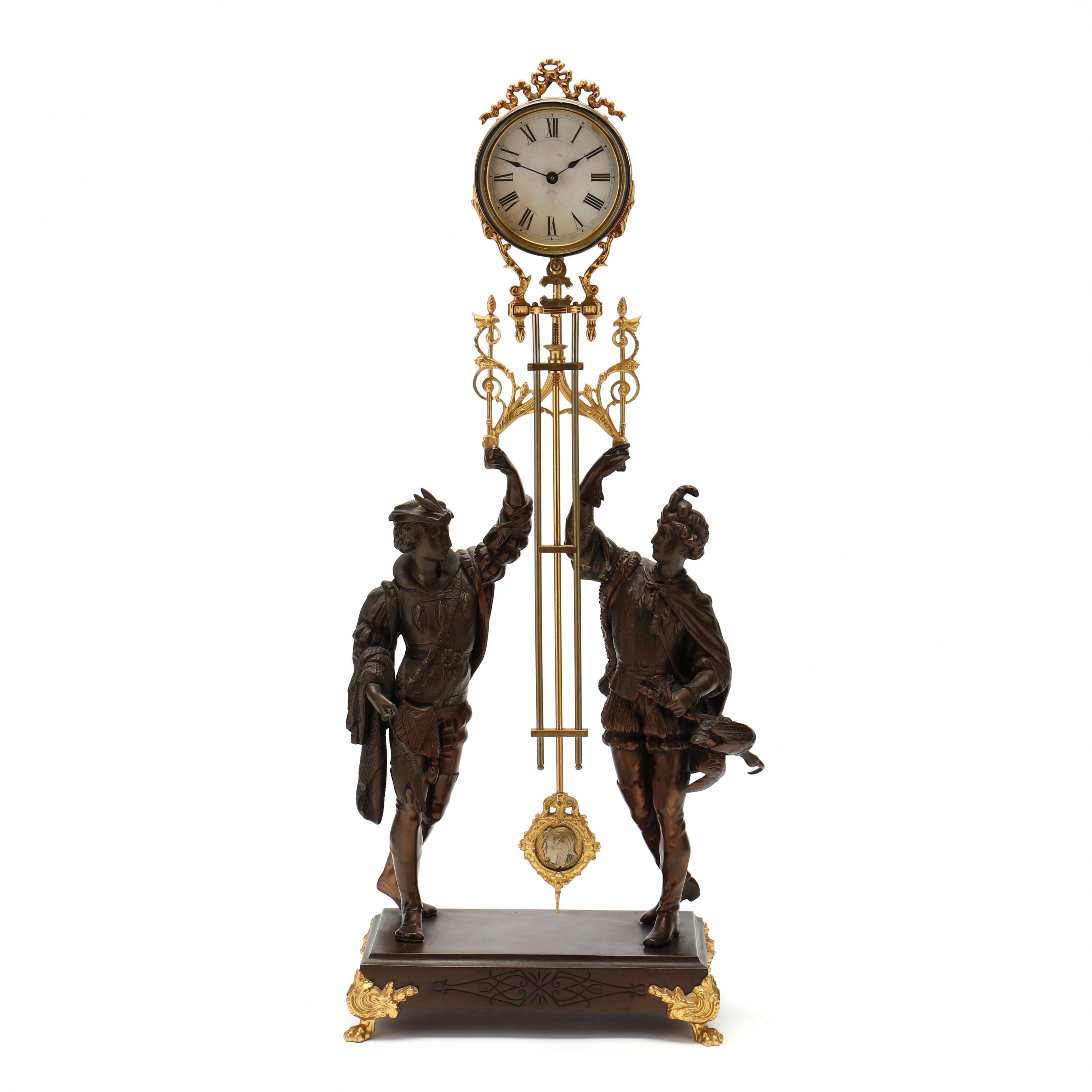 Ansonia Clock Co. <i>Fisher & Falconer</i> Swing Clock