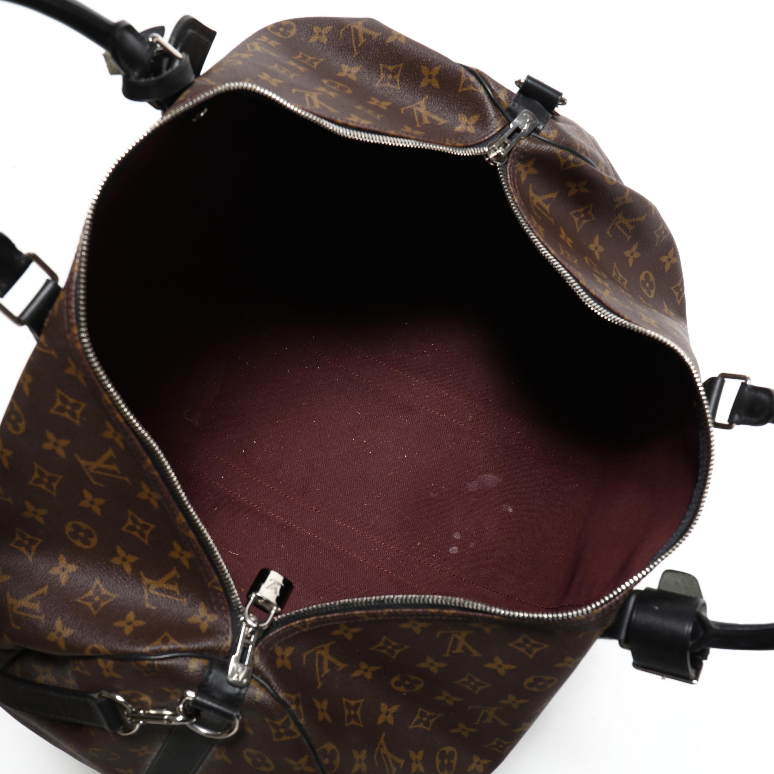 Louis Vuitton Macassar Keepall 55 Bandeliere (Lot 3029