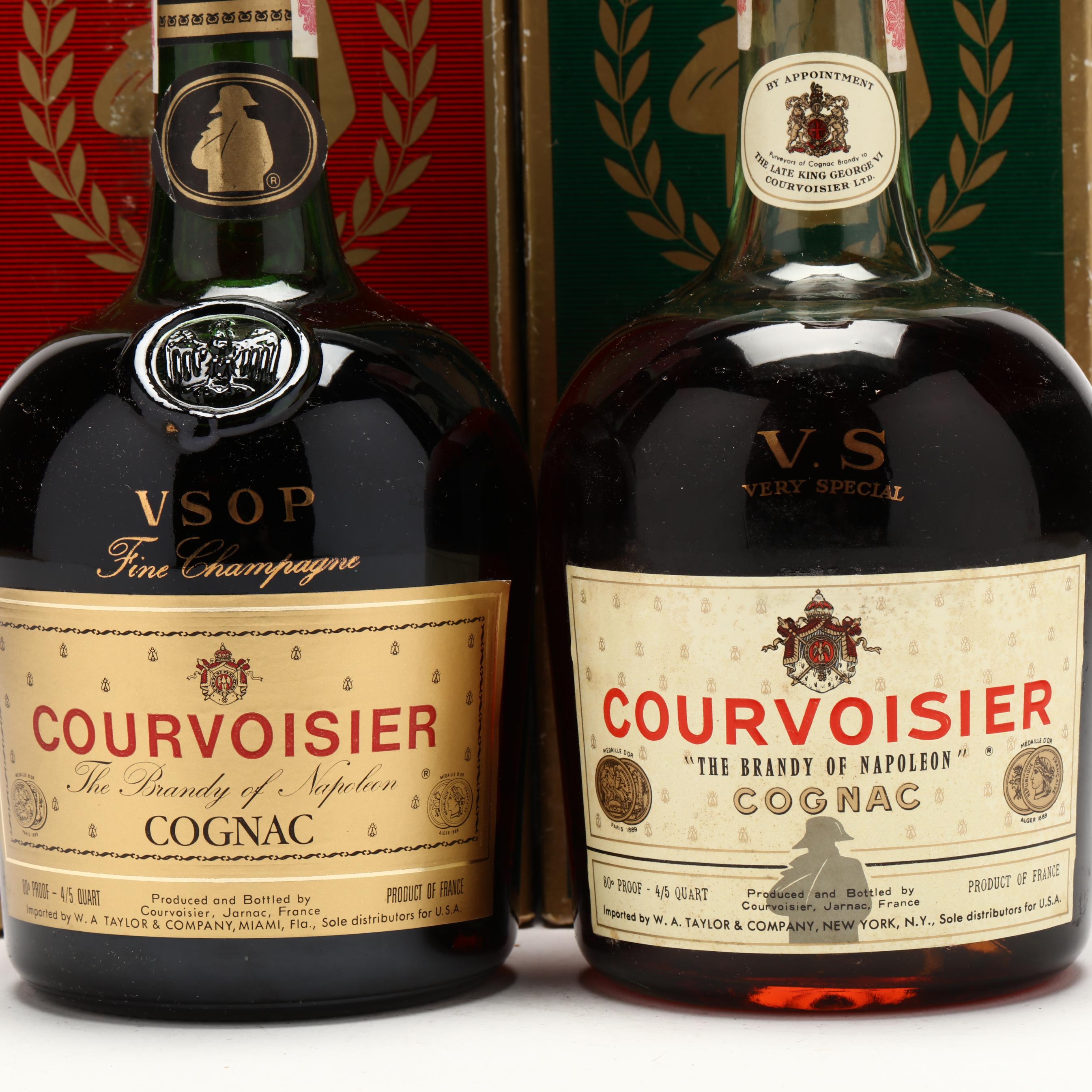 サントリーCourvoisier VSOP & Findlater's 4セット Courvoisier Cognac VSOP 