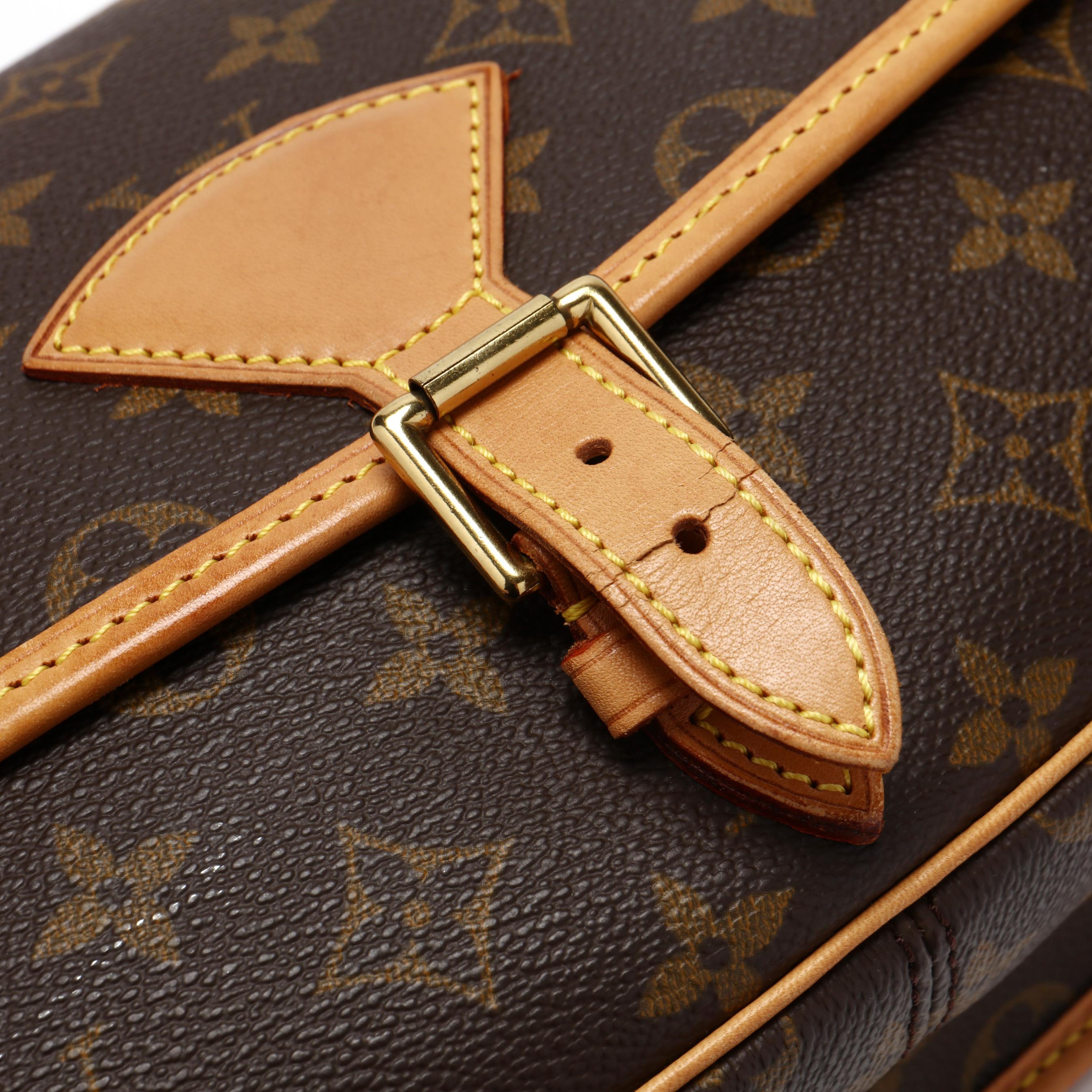 Sold at Auction: Louis Brown, Louis Vuitton - Large Pochette Shoulder Bag -  Brown Monogram Adjustable Strap