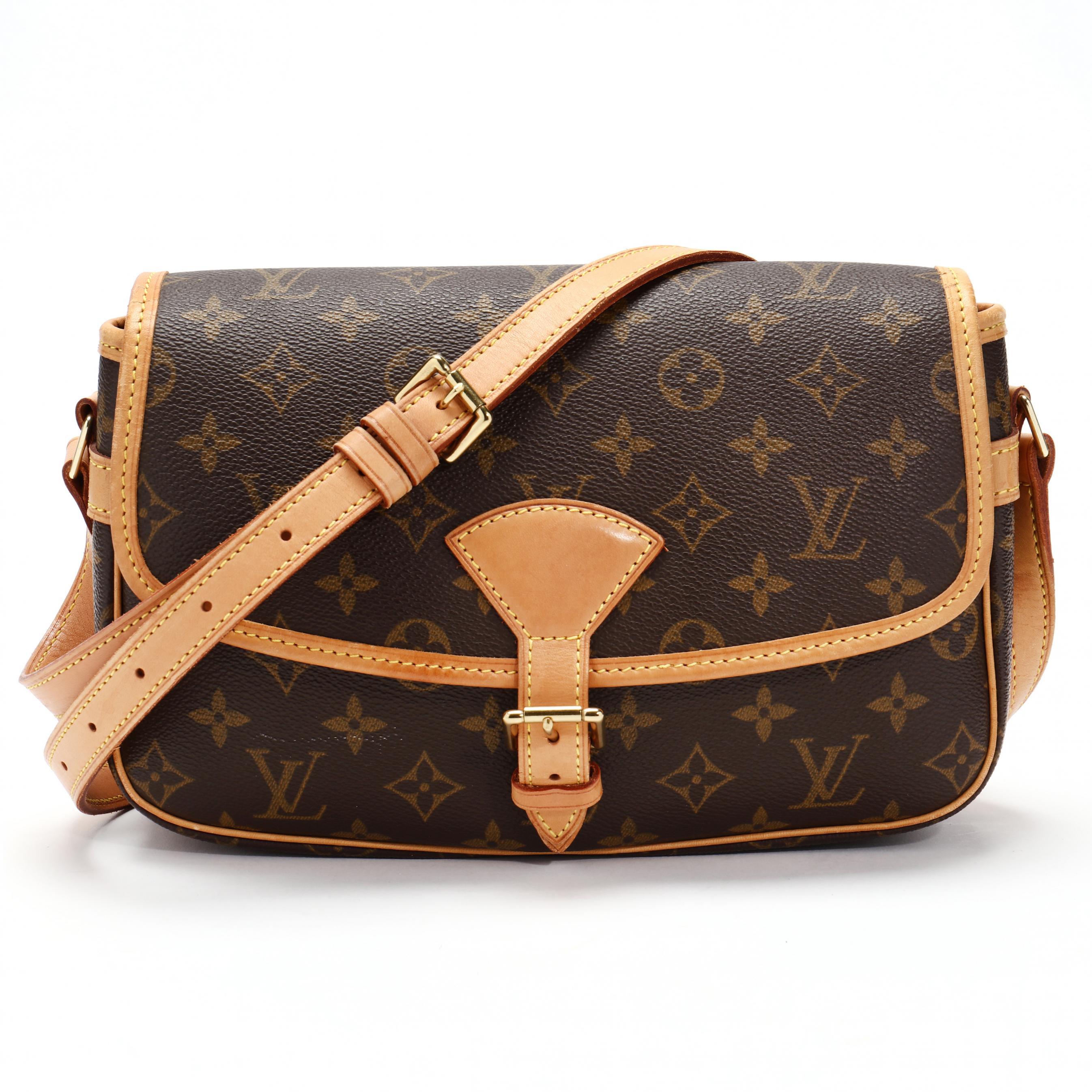 Sold at Auction: Louis Brown, Louis Vuitton - Large Pochette Shoulder Bag -  Brown Monogram Adjustable Strap