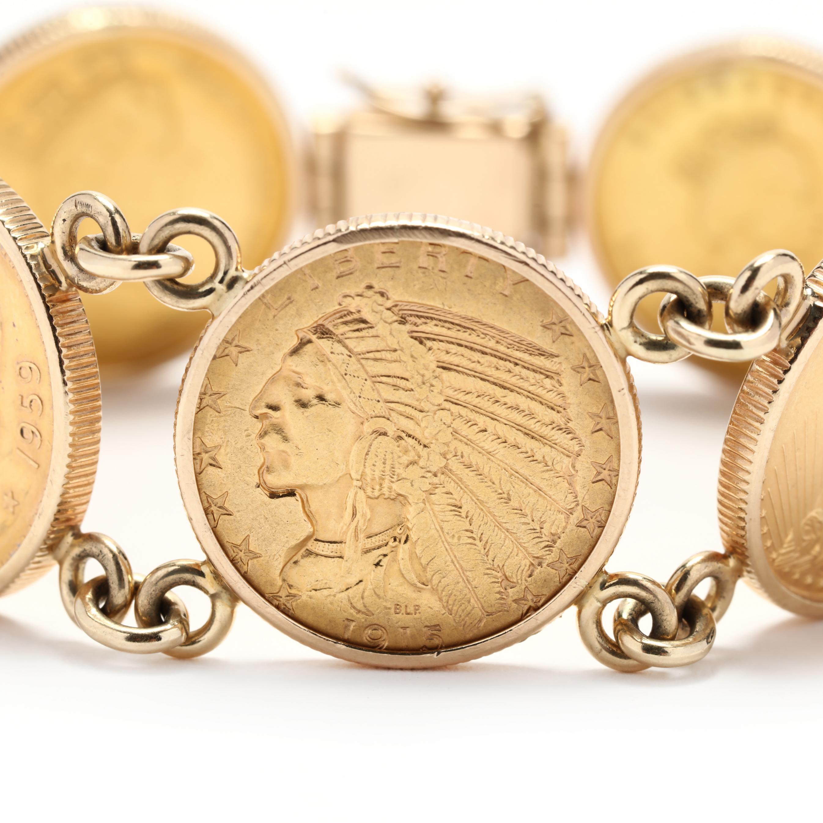 ブレスレット Patou Gold Brass Coin Bracelet Patou | Coin bracelet in gold-plated brass