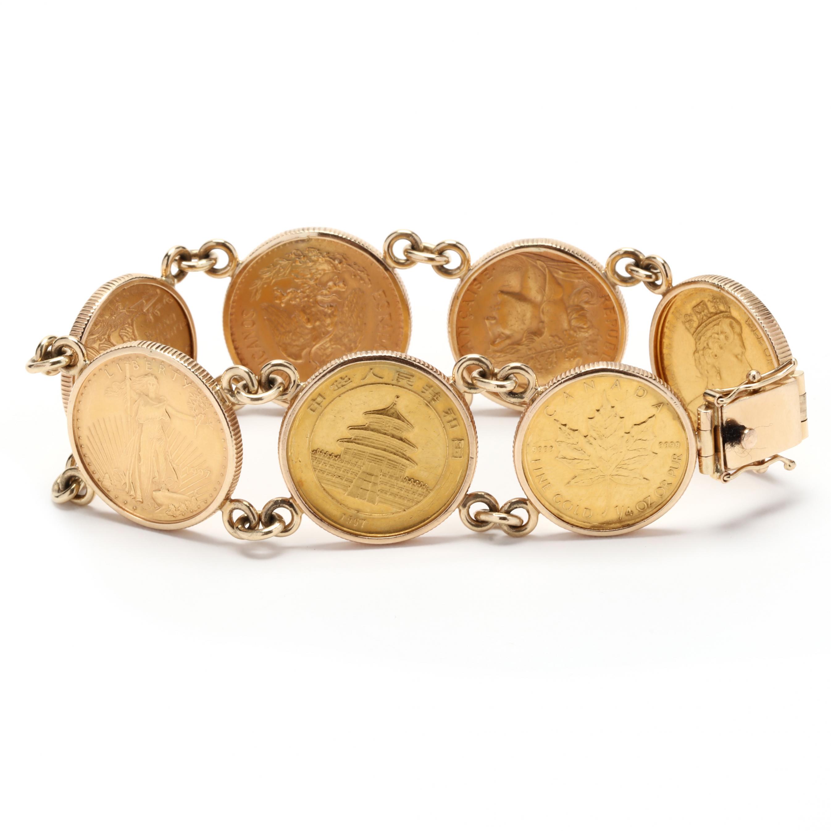 【関税込み】Antique Coins Bracelet - PATOU - l - Gold 関税込み】Antique Coins Bracelet - PATOU - l - Gold Patou