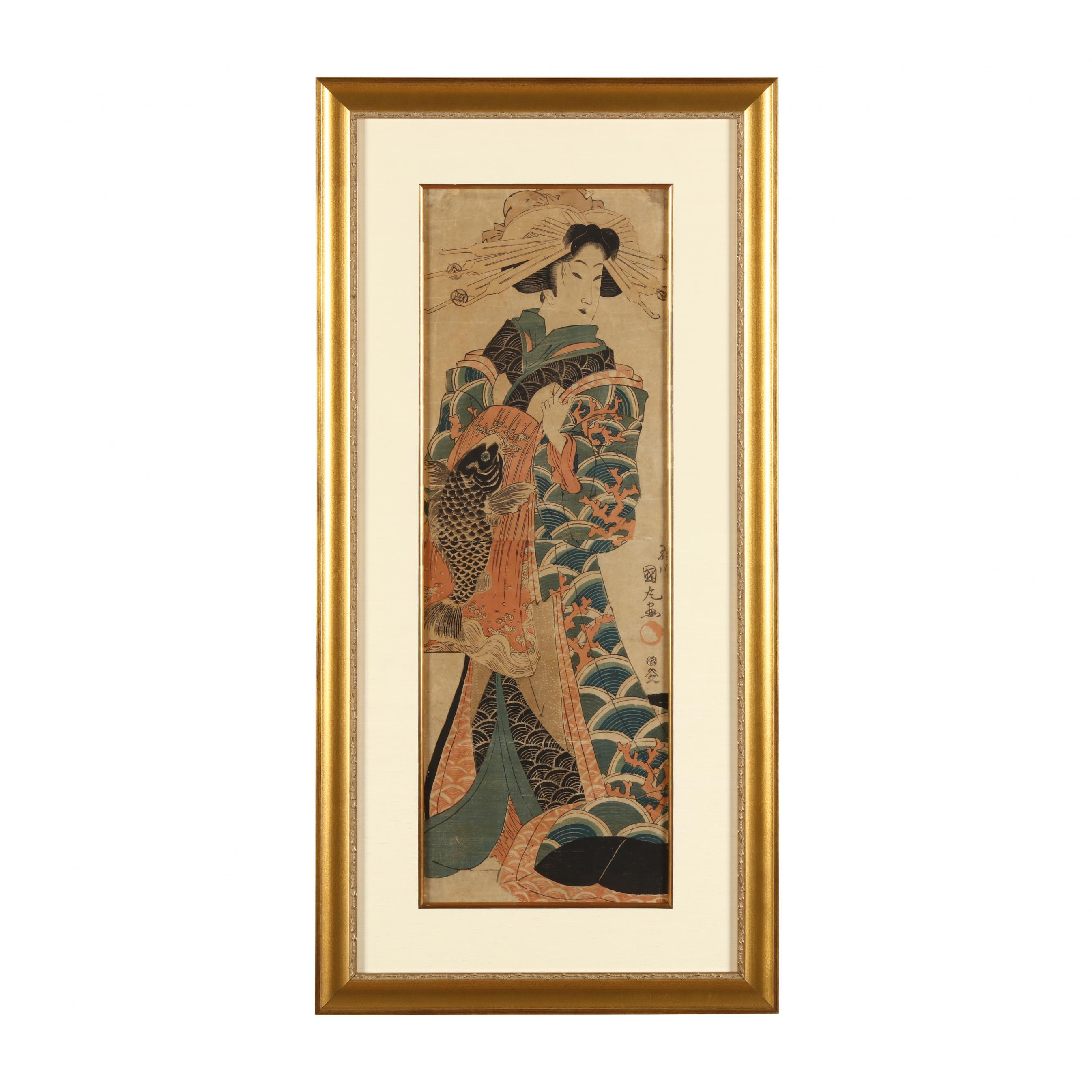 Utagawa Kunimaru (Japanese, 1794-1829), A Kakemono-e