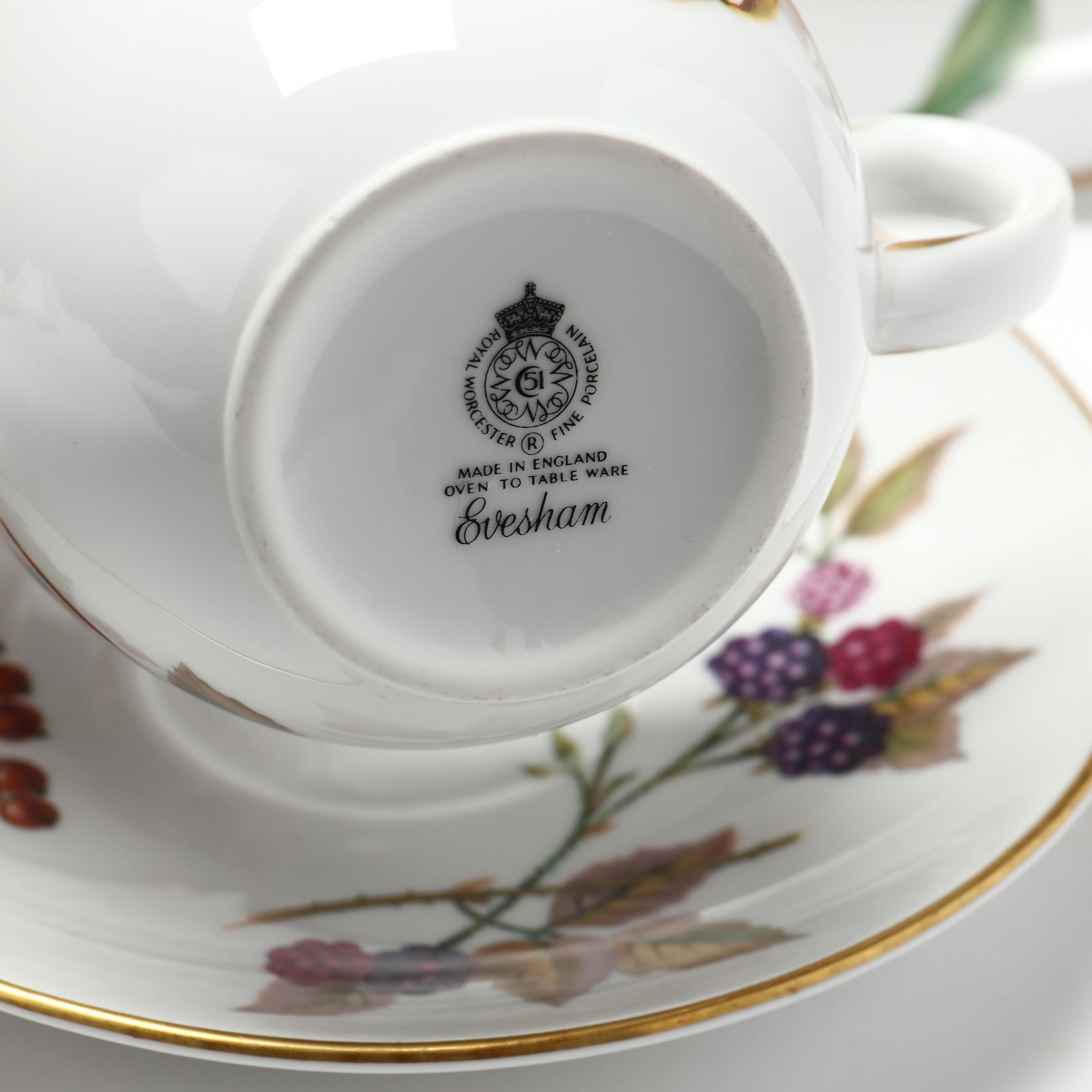Royal Worcester, A Large Set (115) of Evesham Gold Tableware (Lot