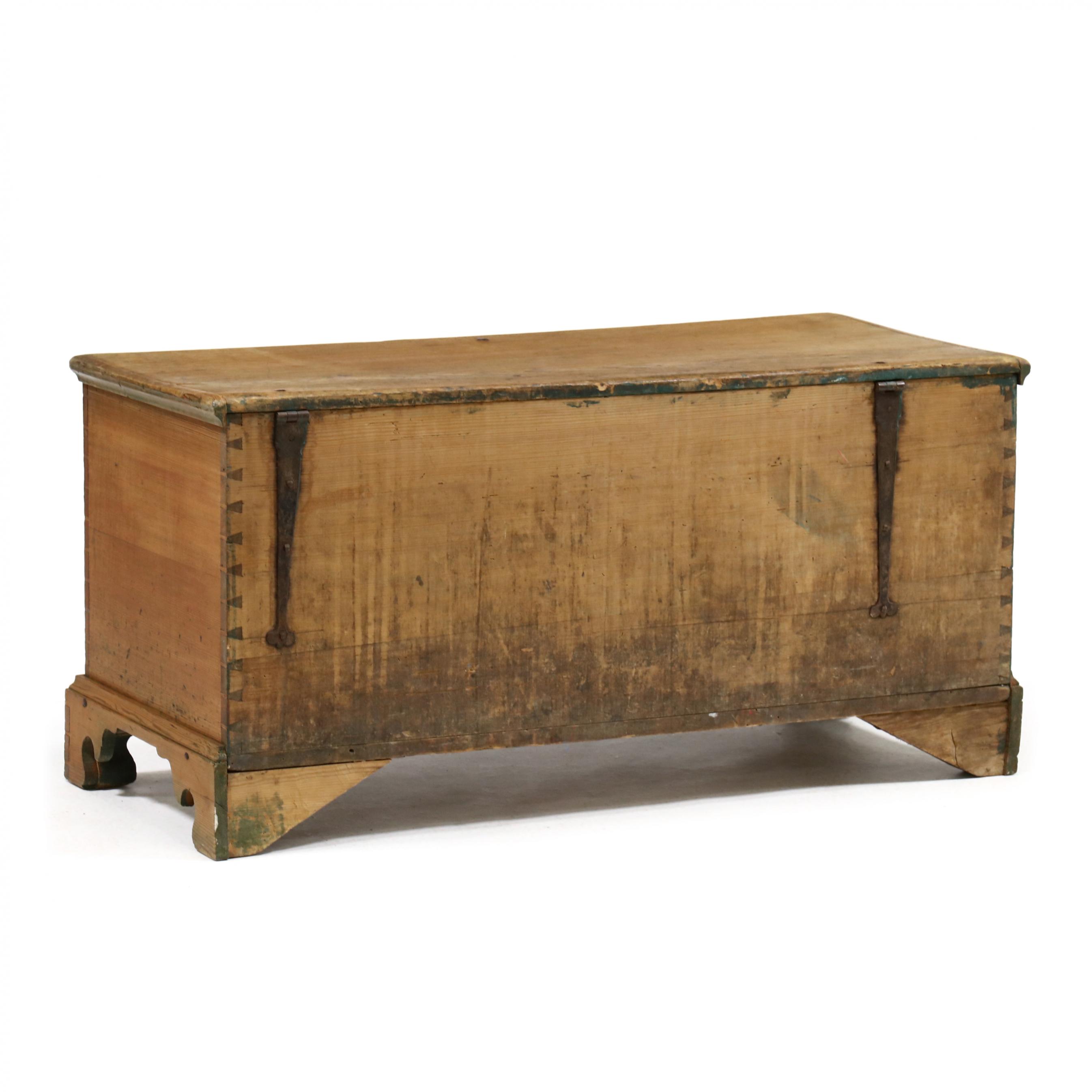 Southern Chippendale Yellow Pine Blanket Chest (Lot 144 - April