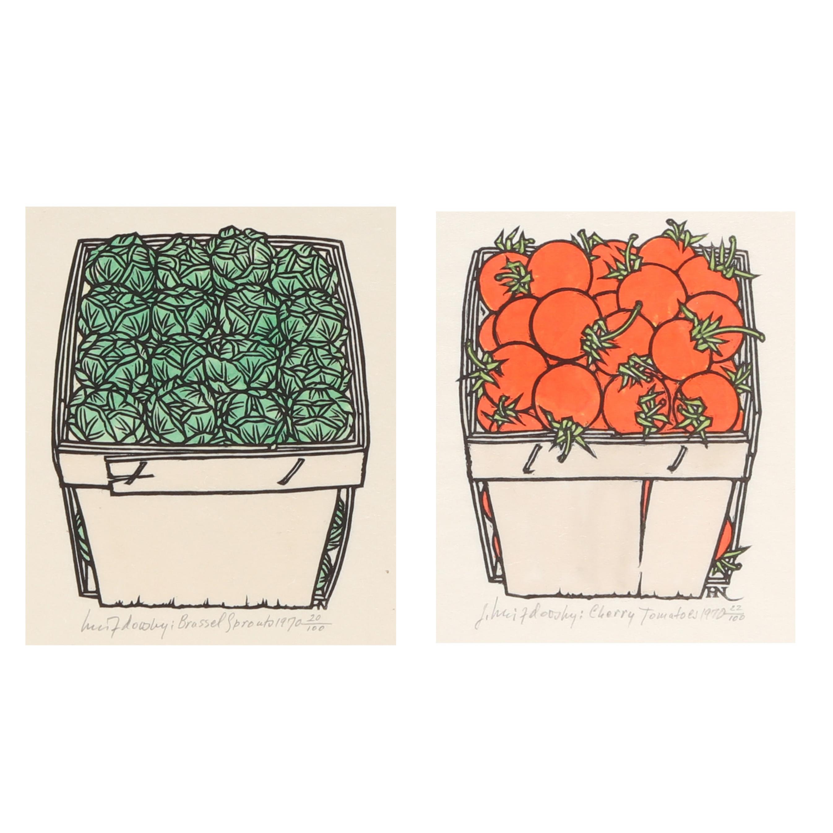 絵画 1st Jacques Hnizdovsky (Ukrainian/American, 1915-1985), Cherry