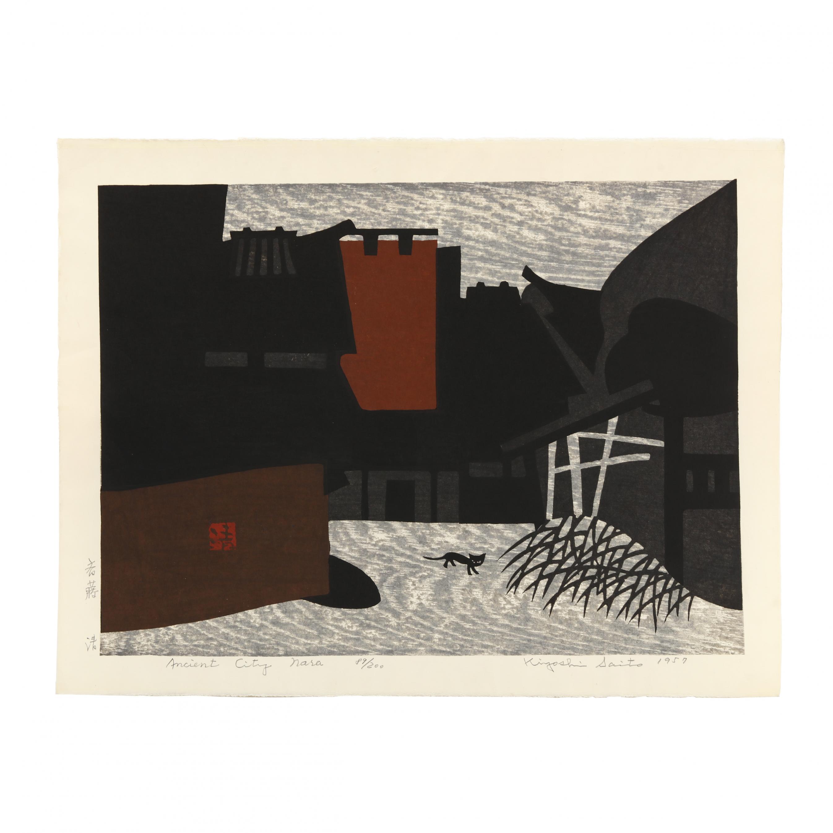 Kiyoshi Saito (Japanese, 1907-1997), Ancient City Nara (Lot 2122