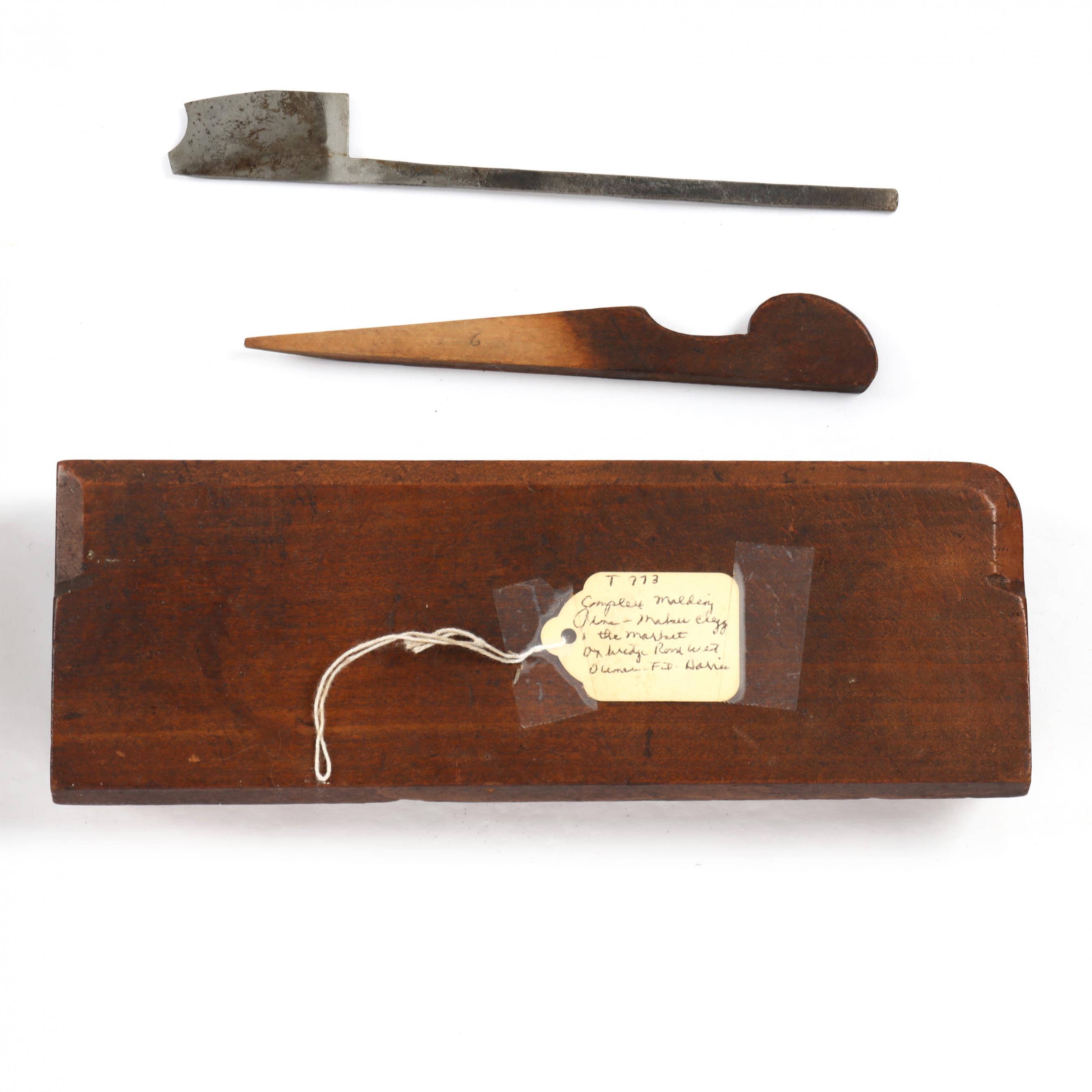 Seven Signed Antique Carpentry Planes, including Peugot and Weldon