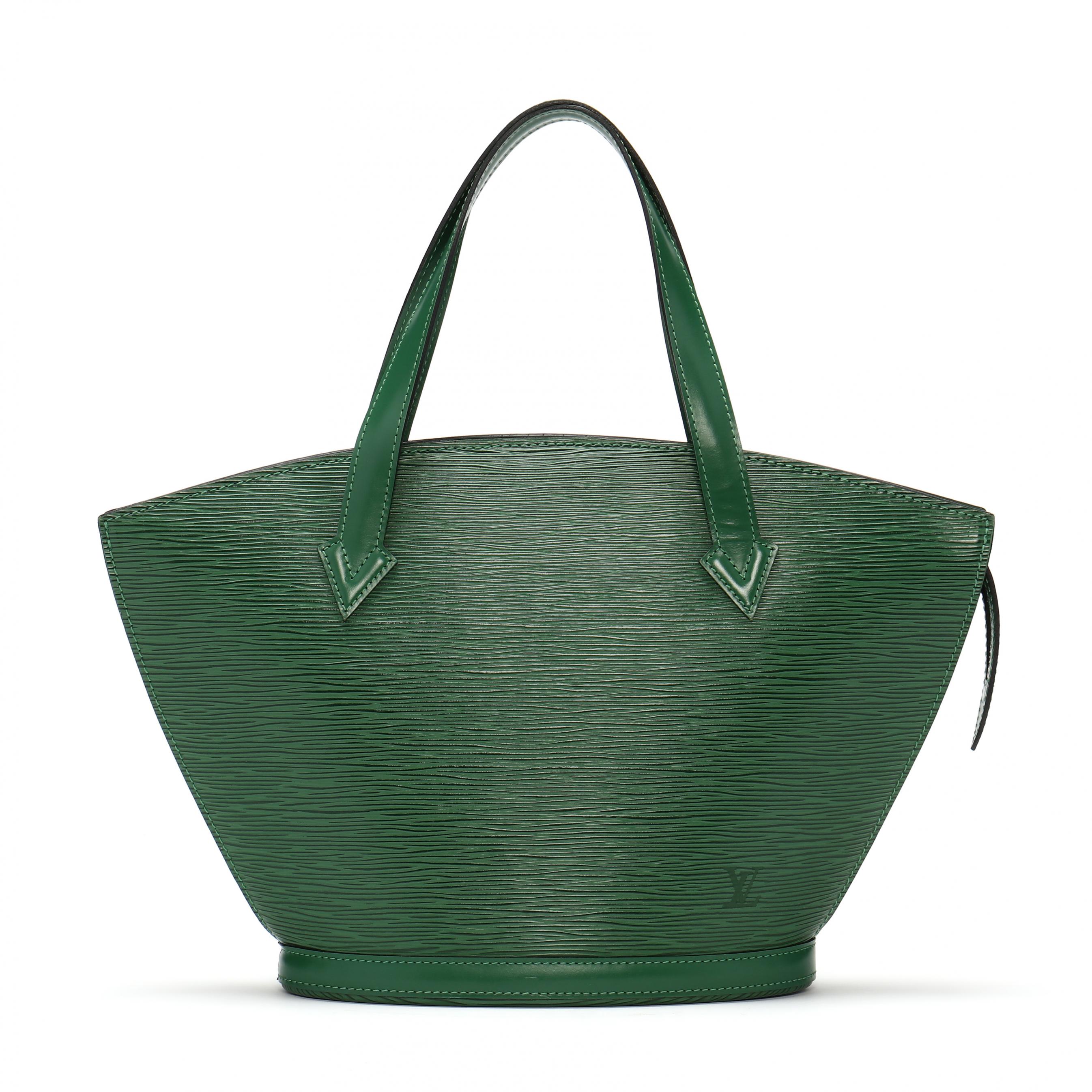 Louis Vuitton Epi Green ハンドバッグ Louis Vuitton Epi Leather Tote St Jacques Borneo (Lot 3002