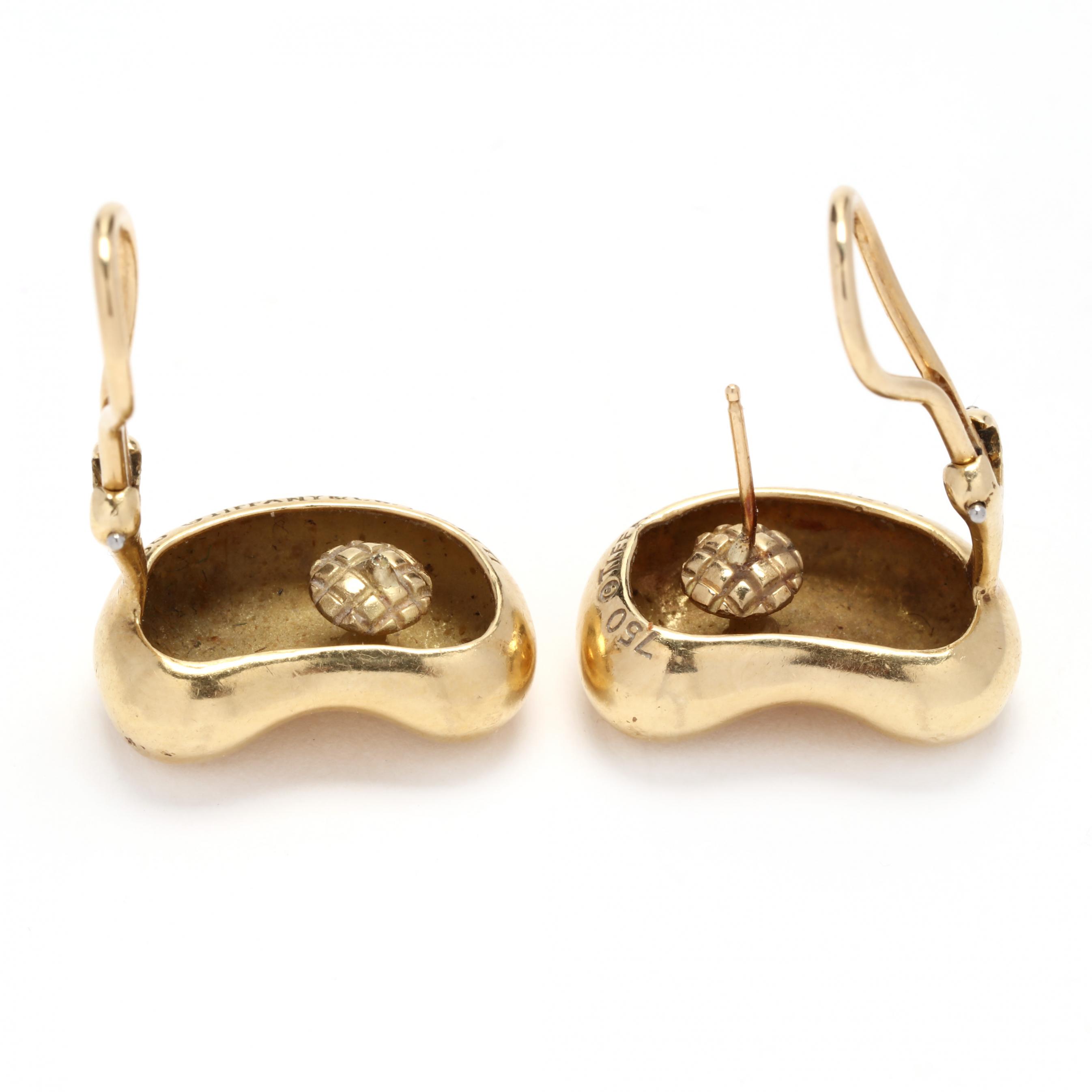 Gold Bean Earrings, Elsa Peretti for Tiffany & Co. (Lot 3124