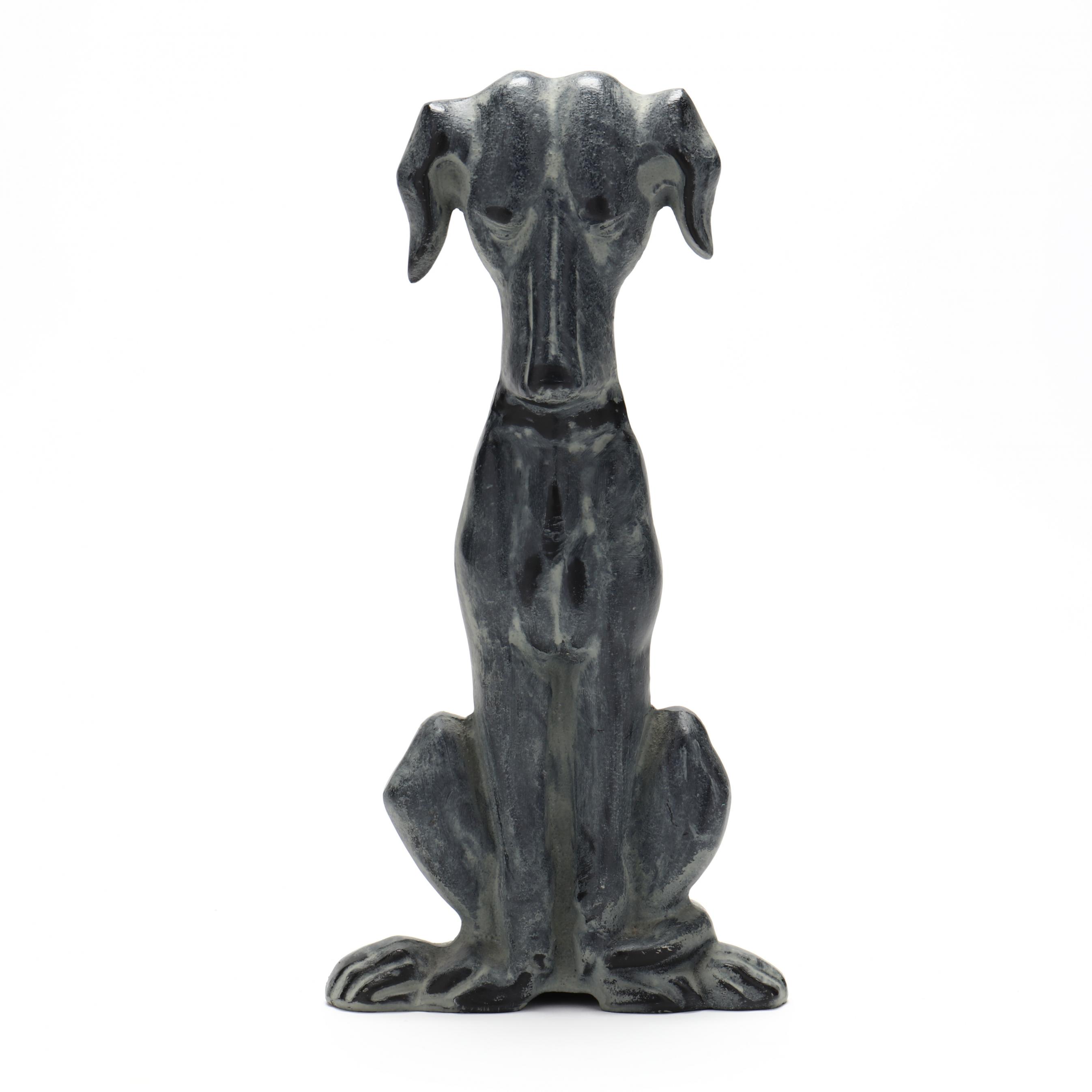 Virginia Metalcrafters Cast Iron Hound Dog Door Stop (Lot 1350