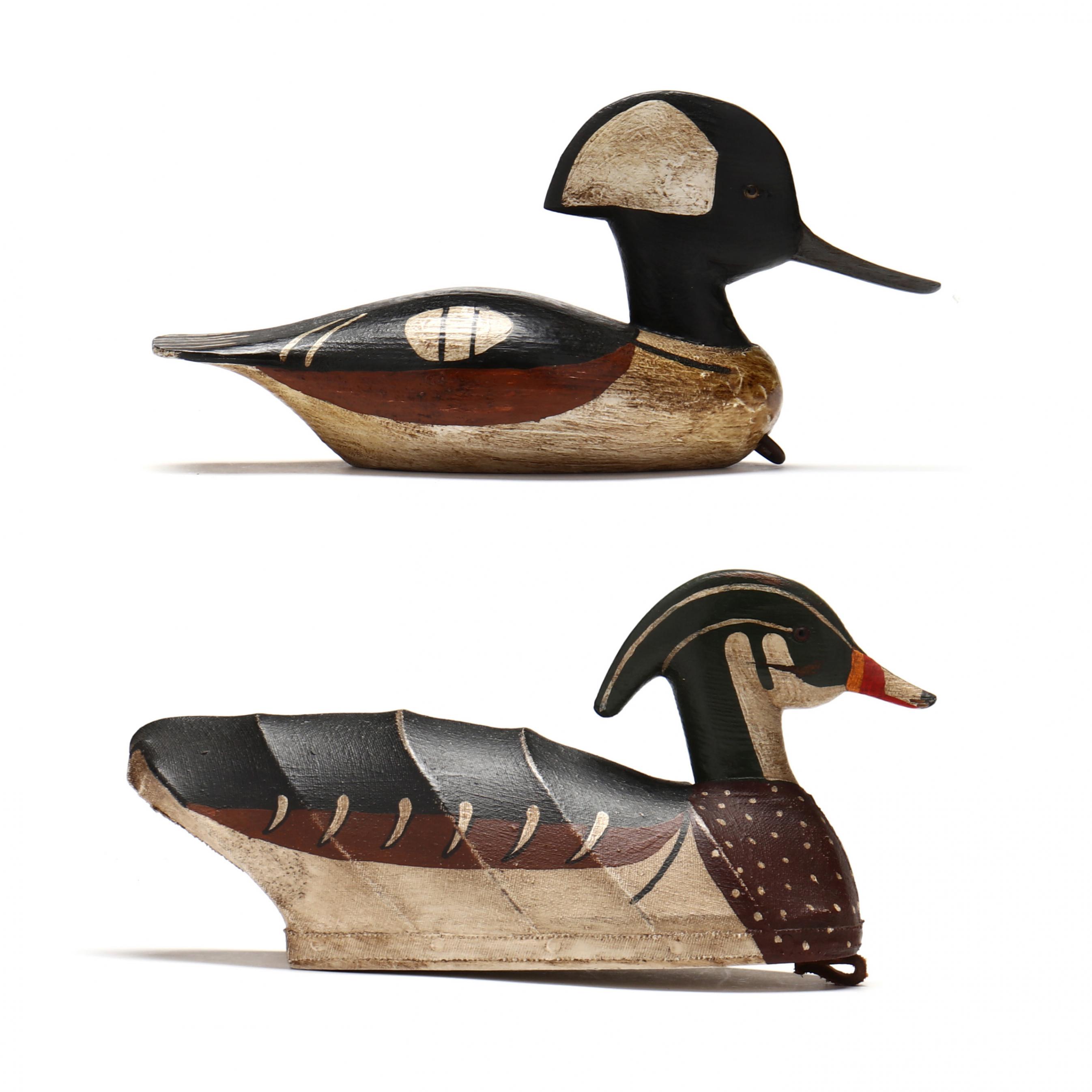 William Moseley (NC, 1925-2015), Wood Duck and Merganser (Lot 2014
