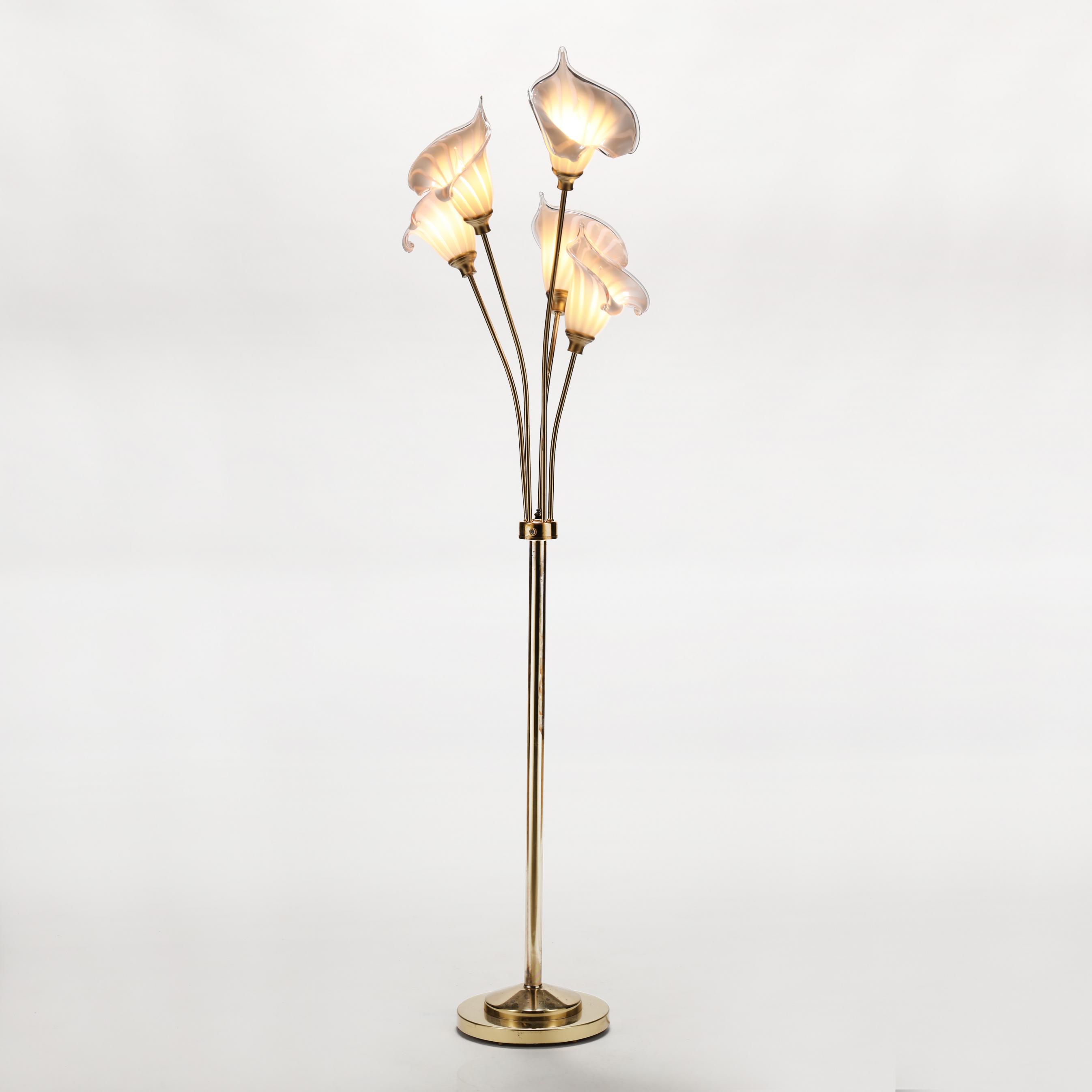 Murano Calla Lily Floor Lamp Lot 1547 Memorial Weekend AuctionMay 25 2023 9 00am