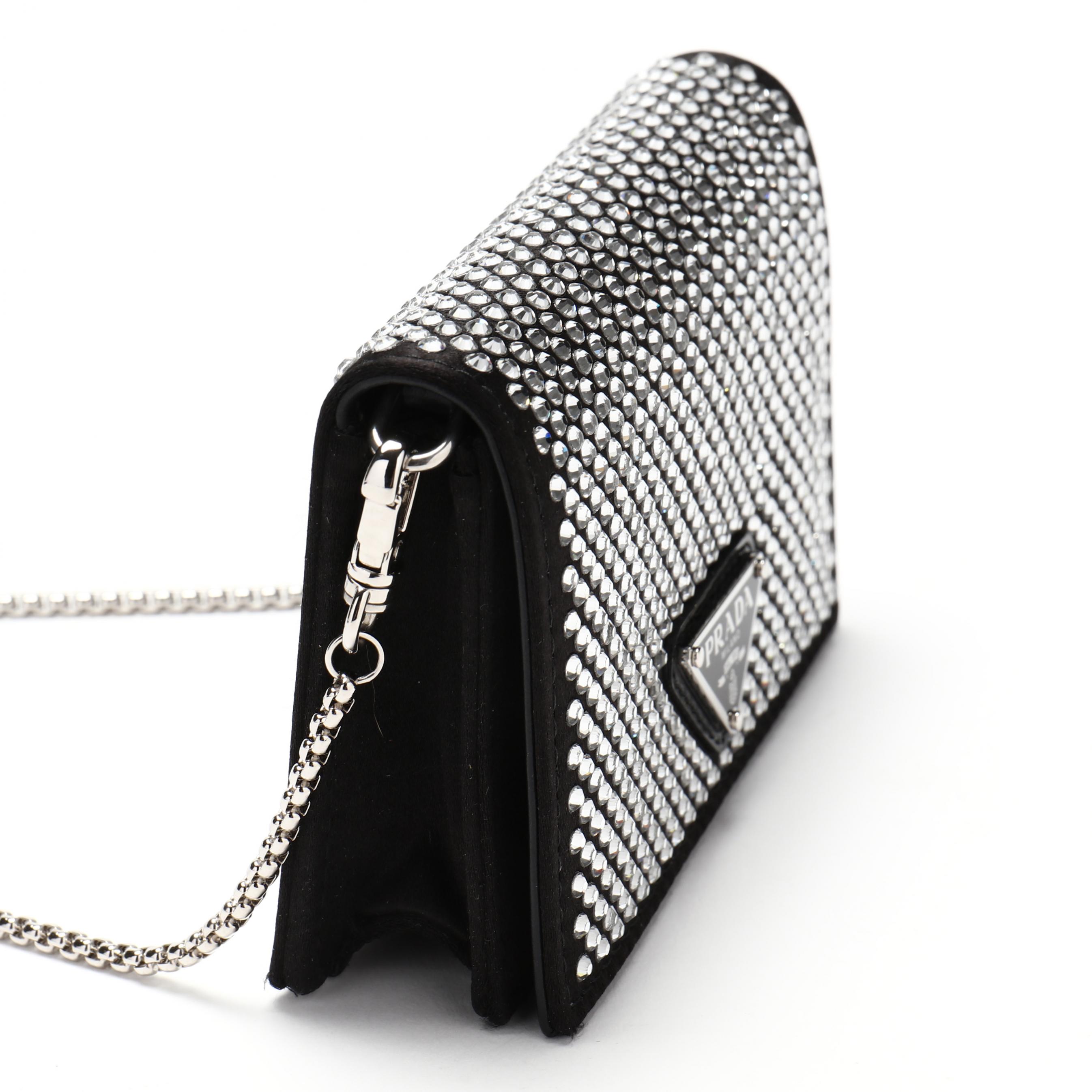 Prada Satin and Crystal Card Holder (Lot 3013 - Luxury