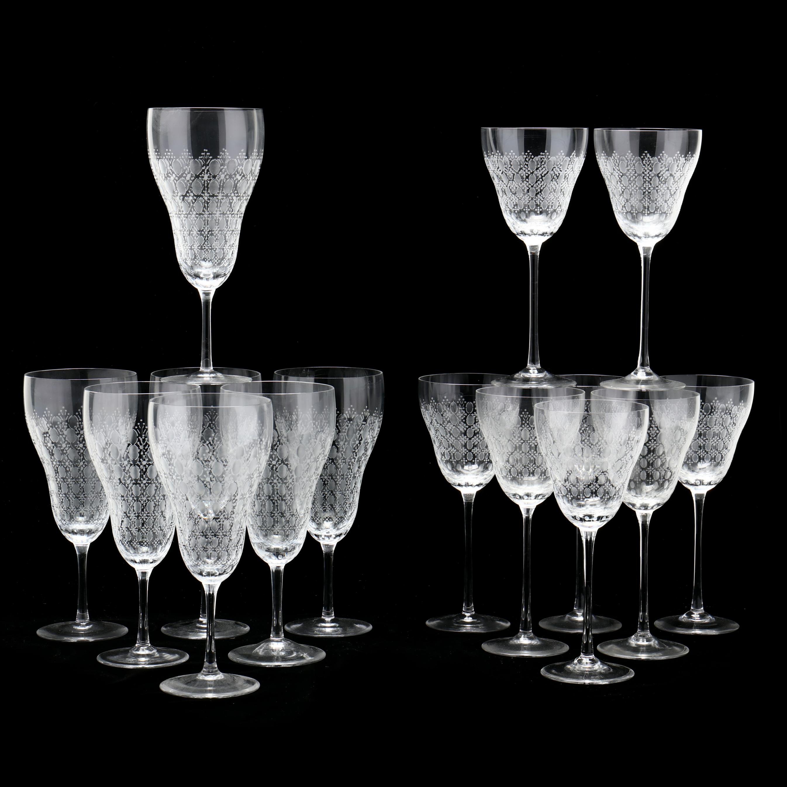 30) Pieces of Rosenthal, Romance II Crystal Stemware (Lot 1449
