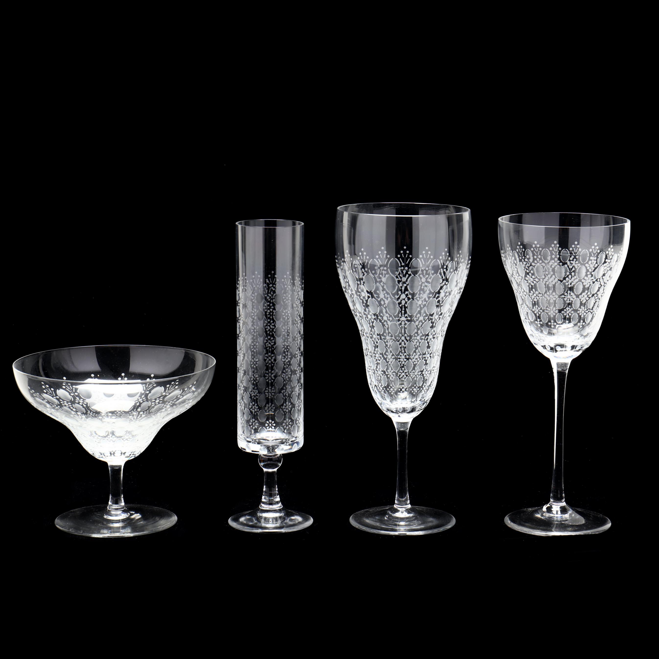 30) Pieces of Rosenthal, Romance II Crystal Stemware (Lot 1449