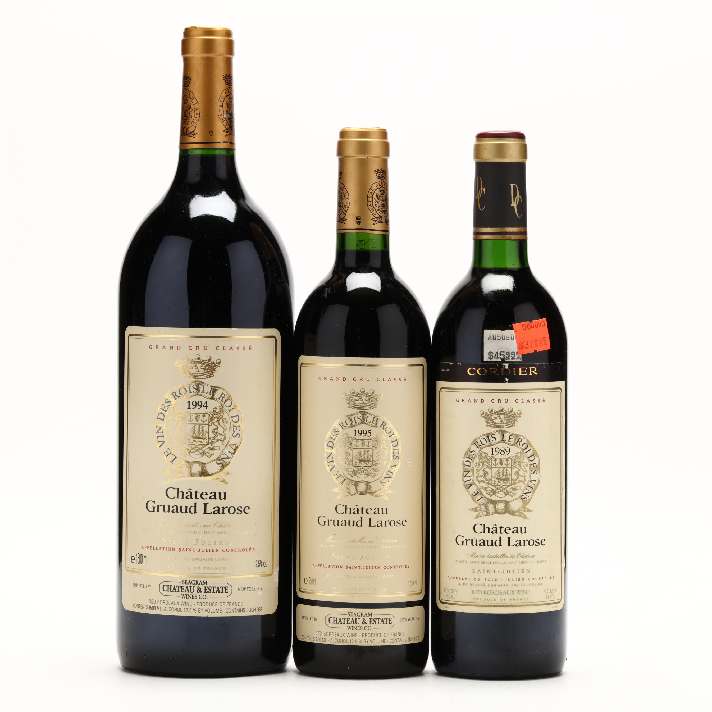 1989, 1994 & 1995 Chateau Gruaud Larose (Lot 3042 - Fine 1989, 1994 & 1995 Chateau Gruaud Larose (Lot 3042 - Fine