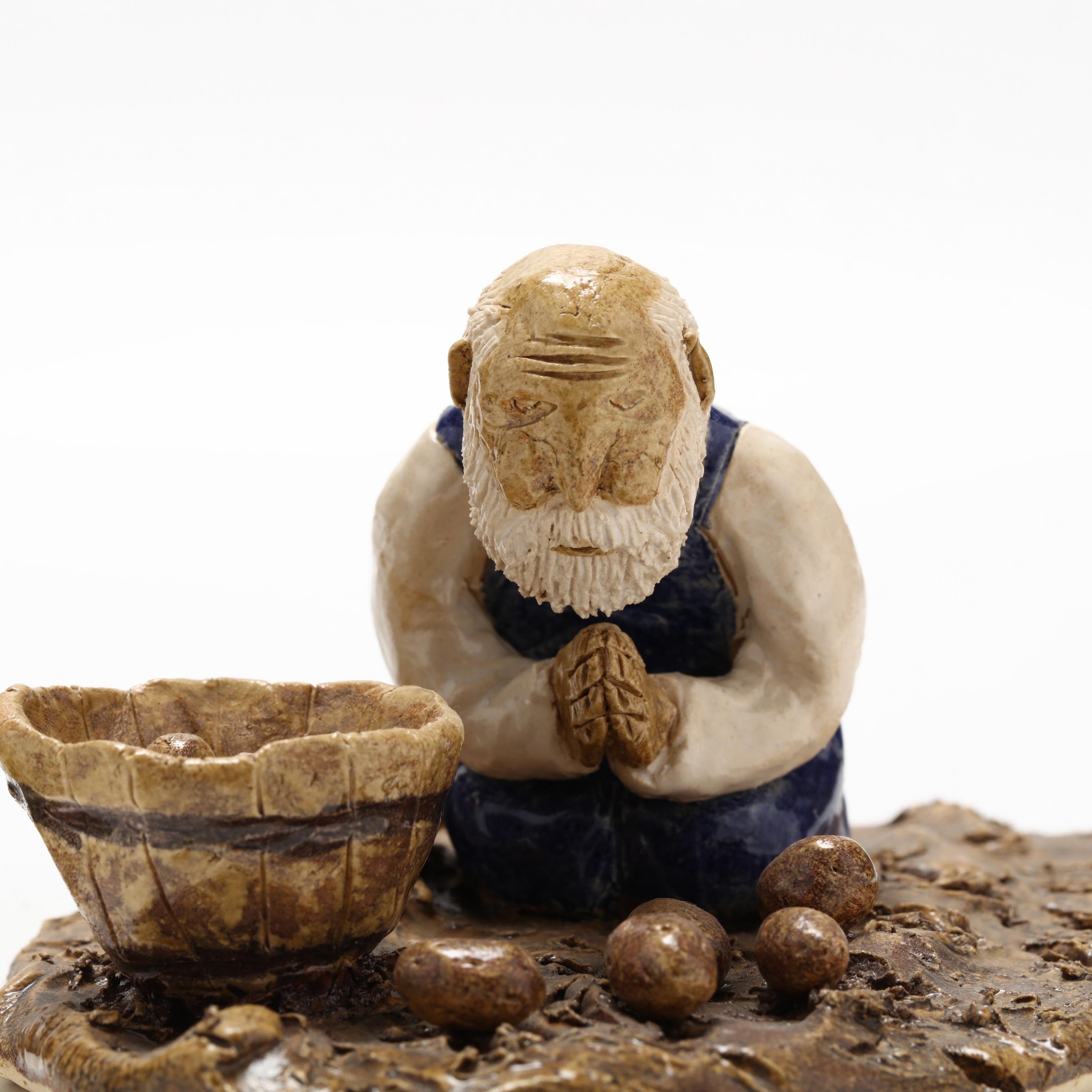 陶芸 NEIGHBORHOOD - MUD N DUST THE JAR  BONE SMALL Mini Bone Jar With Moss, Small Bone Oddity, Witch Jar