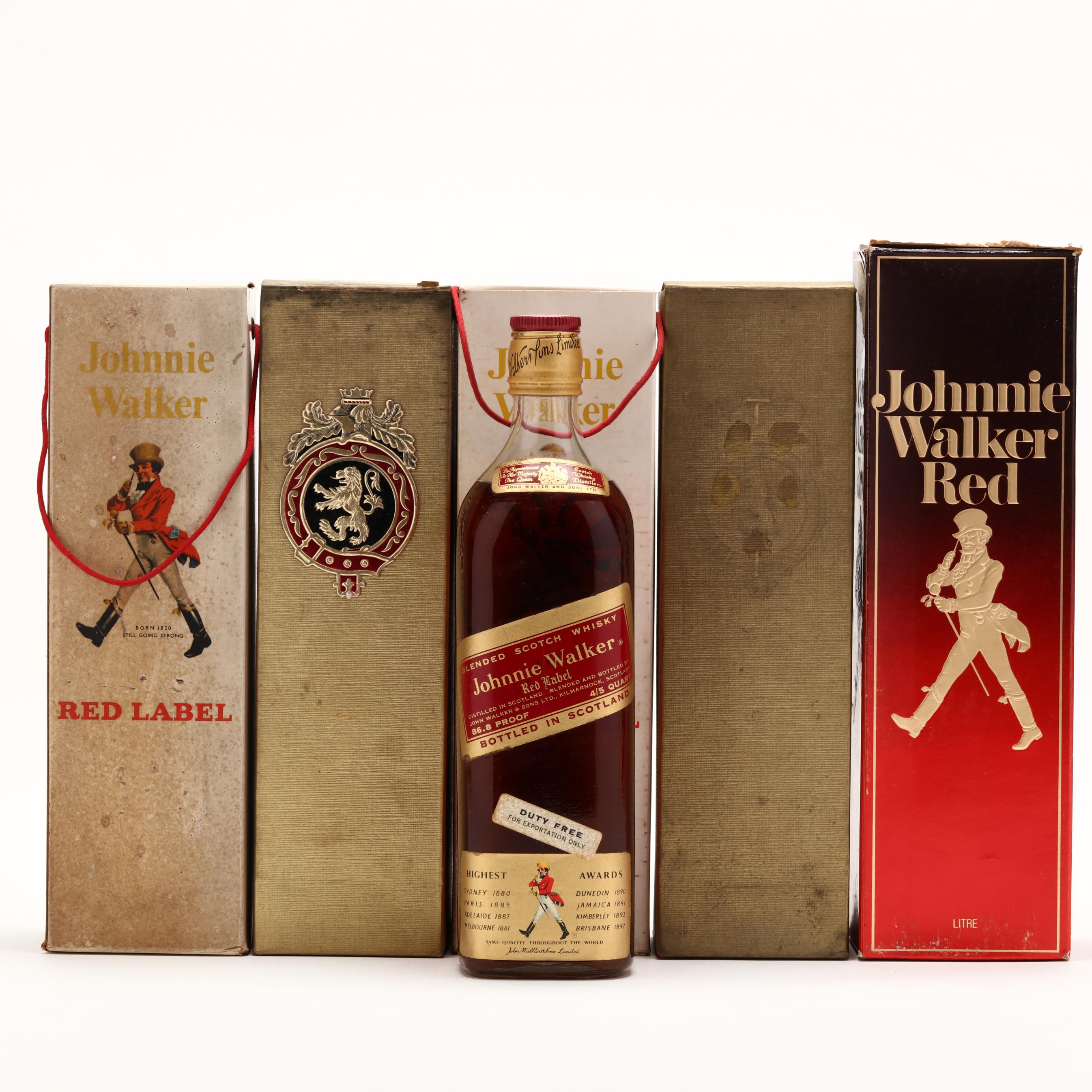 ウイスキー Johnnie Walker Red&BlackLabel Set 楽天市場】特級ジョニーウォーカー 2本セット赤ラベル黒ラベル