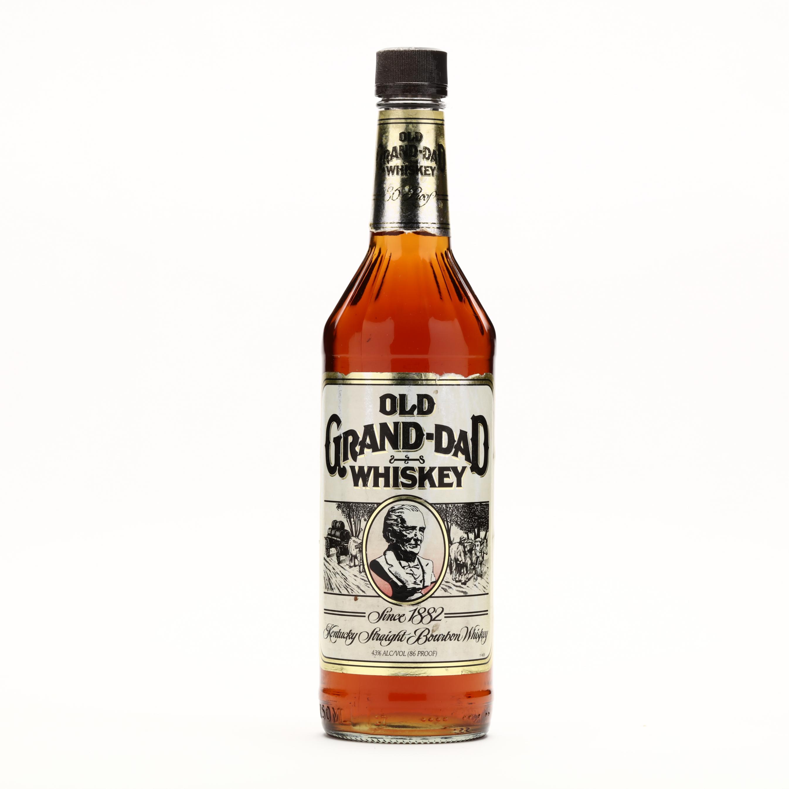 【古酒レア】OLD GRAND DAD LOT 18 Old Grand Dad 114 proof Lot 18 with box, 91 on glass