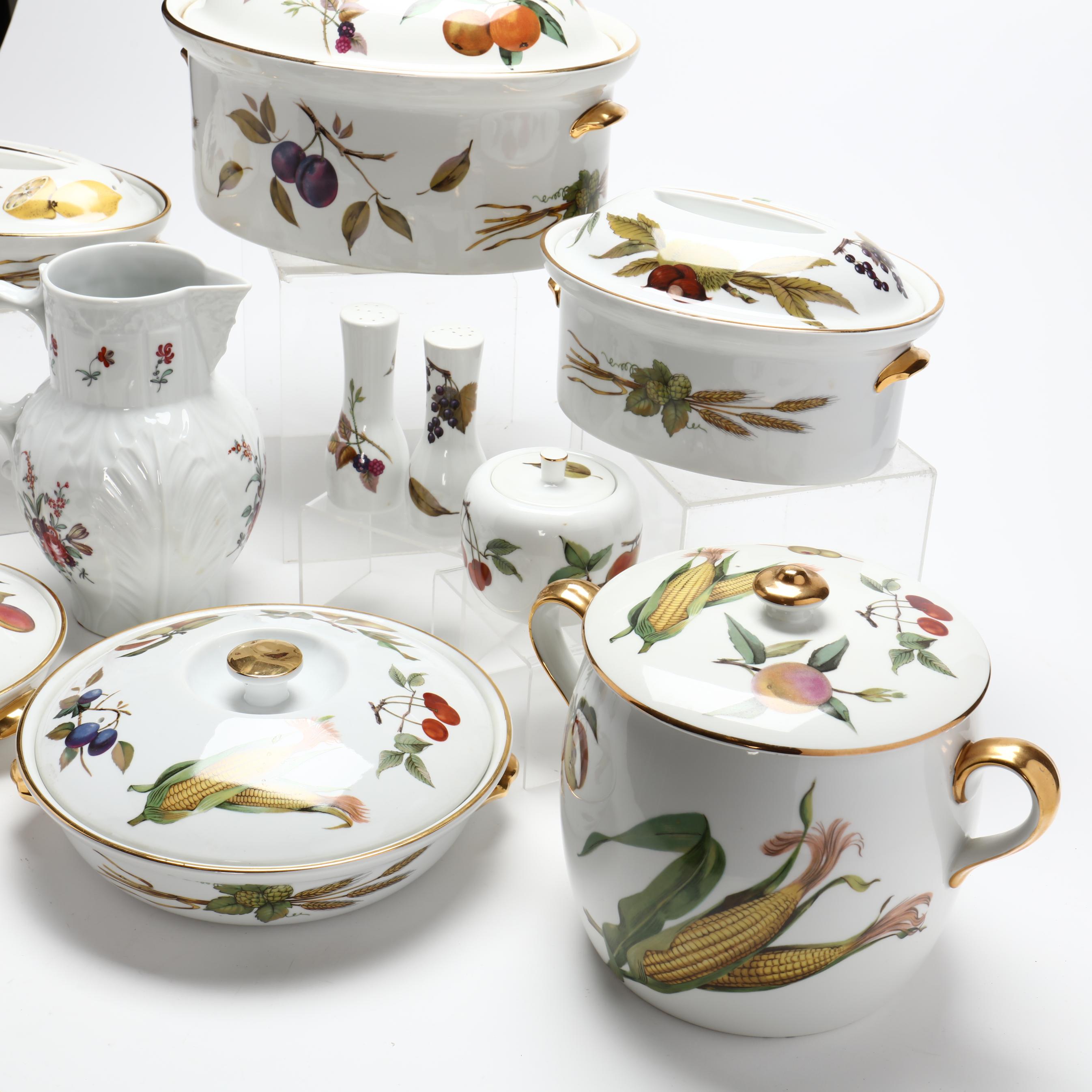  Worcester Evesham 食器セット Amazon.com | Royal Worcester Evesham Gold Dinnerware Set
