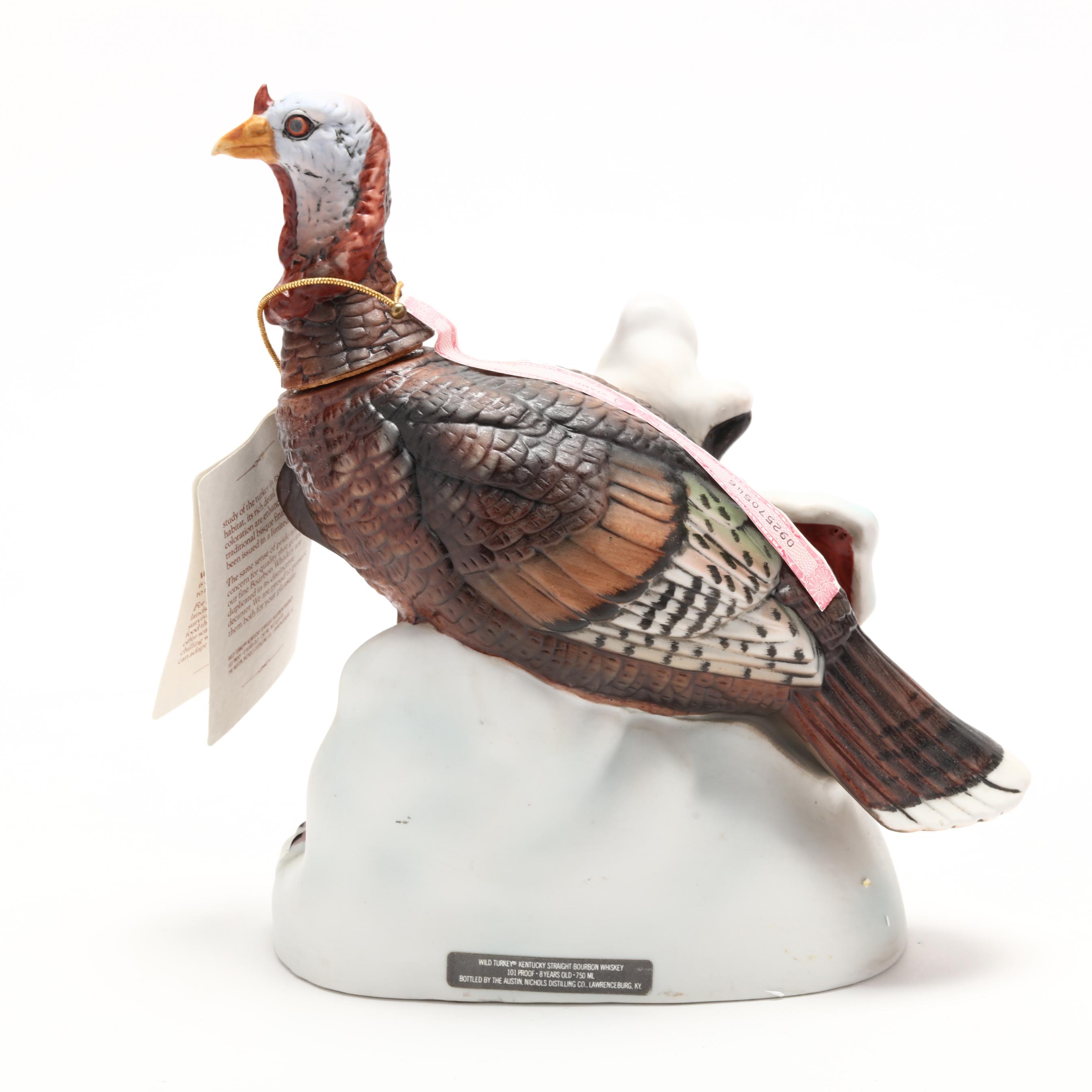 Wild Turkey Bourbon Whiskey in Porcelain Decanters (Lot 4051