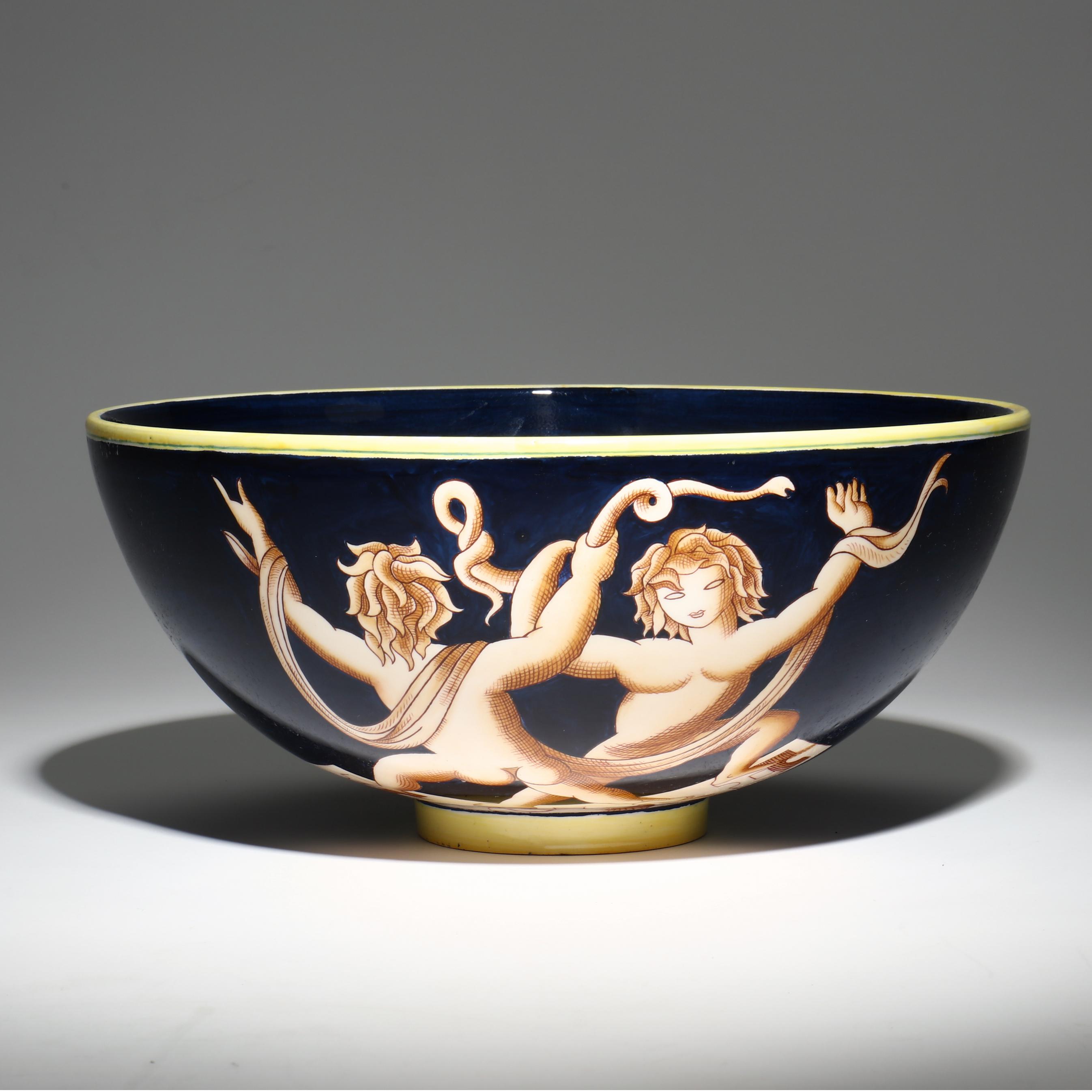 Gio Ponti (Italy, 1891-1979), I Putti Con La Serpe Bowl (Lot