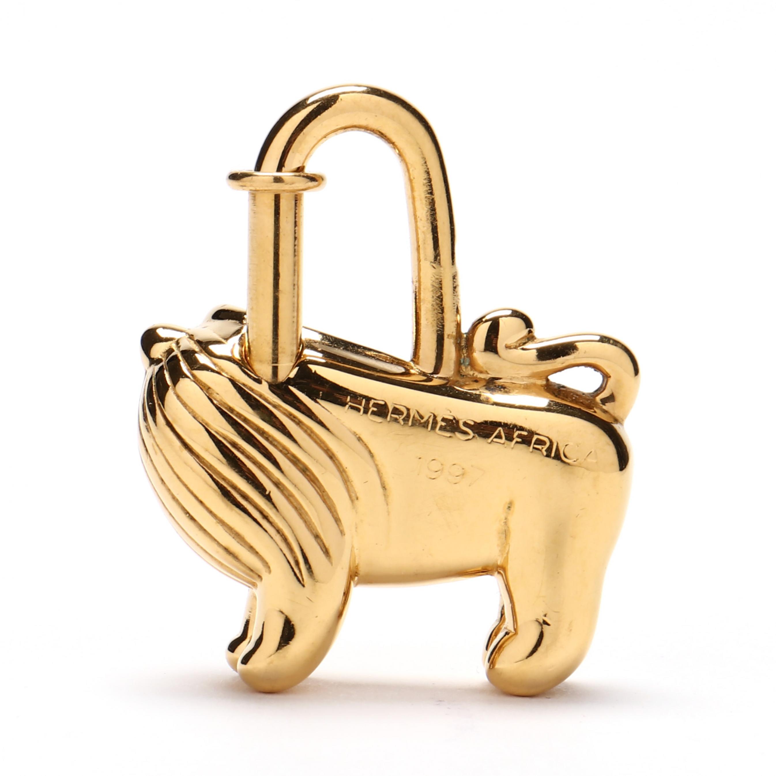 Hermes Limited Edition Lion Cadena Bag Charm (Lot 3029 - Luxury