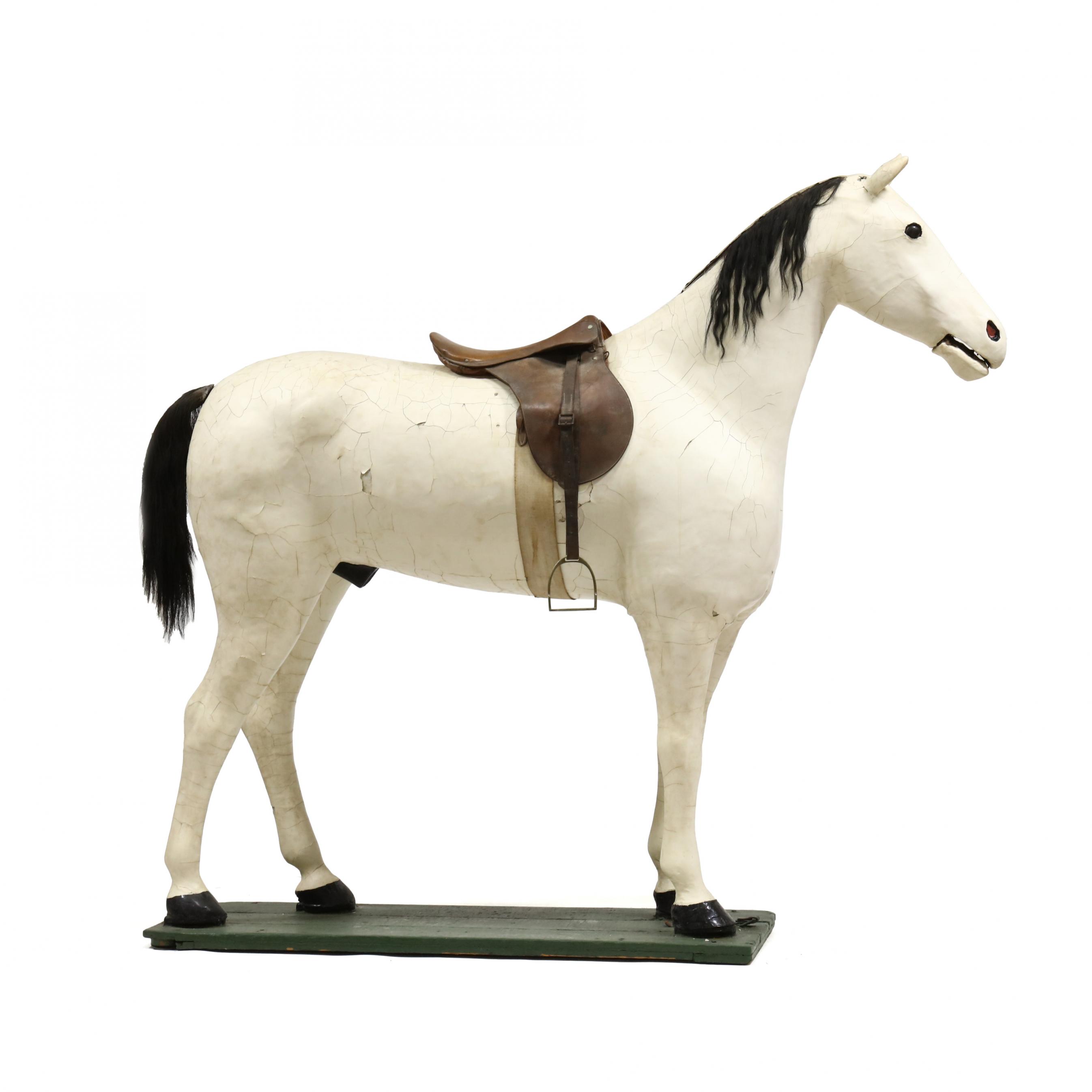 Winston-Salem, North Carolina Life-Size Horse Statue Advertisement