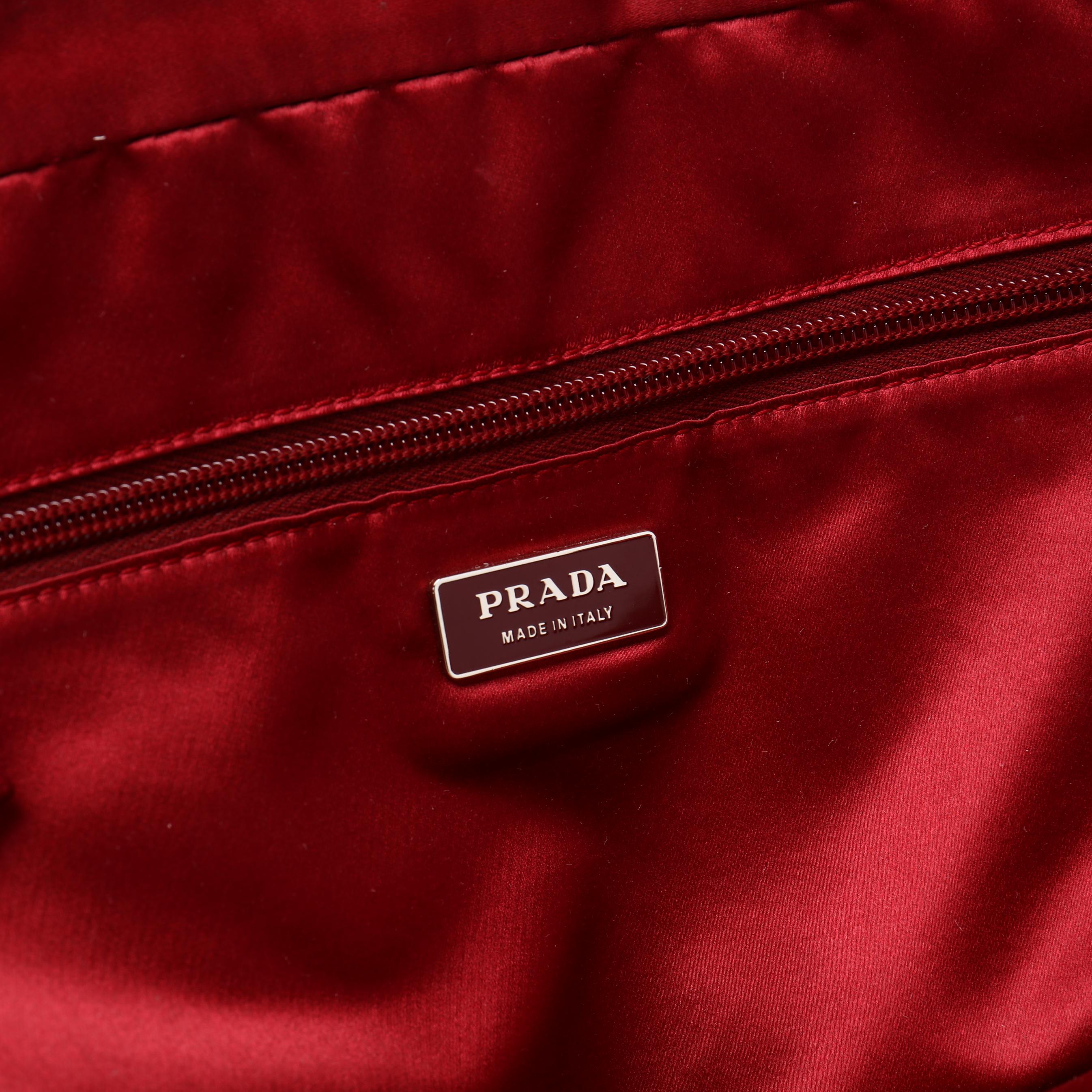Vintage Prada Canvas and Leather Handbag Cinghiale (Lot 357