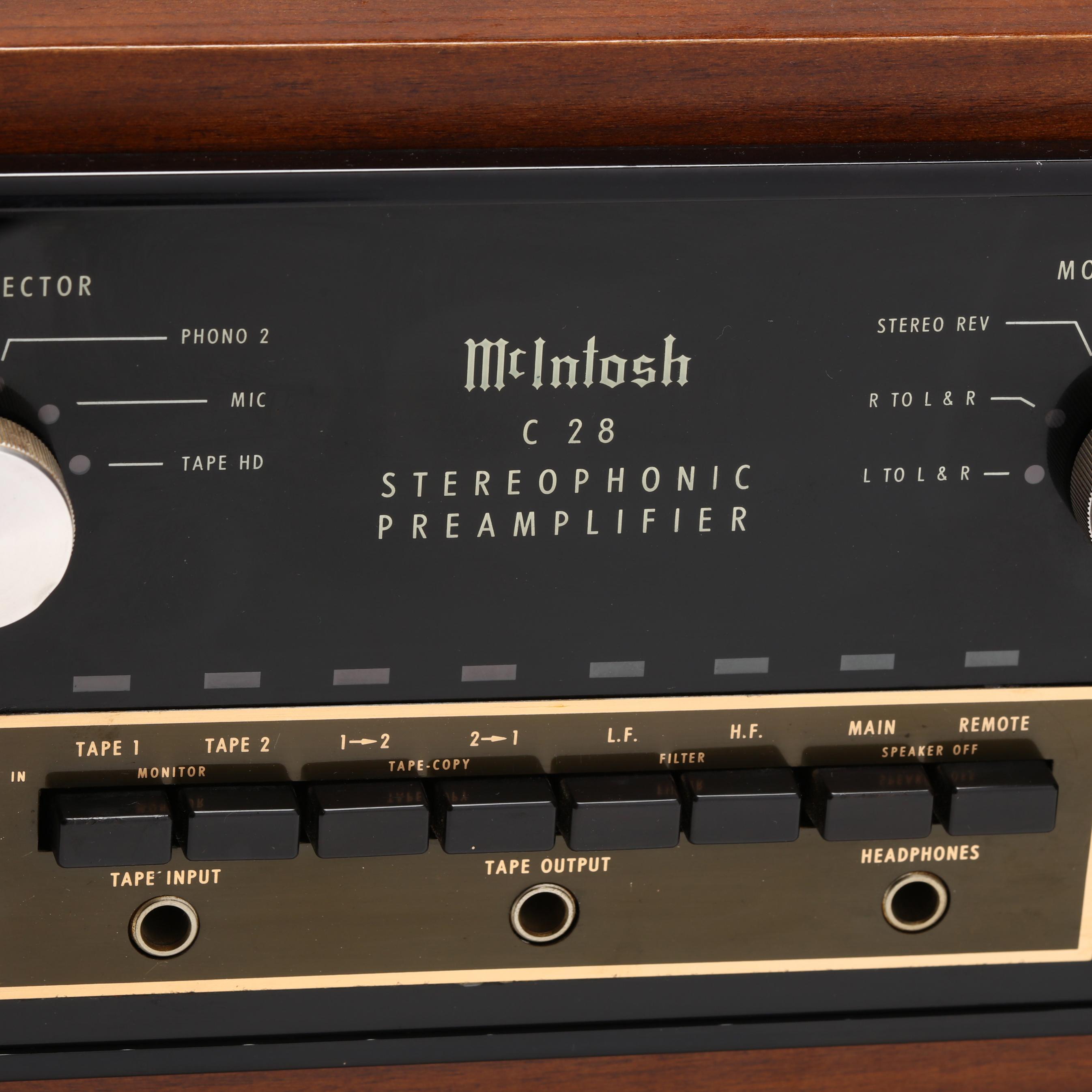 McIntosh C28 Stereo Preamplifier (Lot 1346 - Summer Modern
