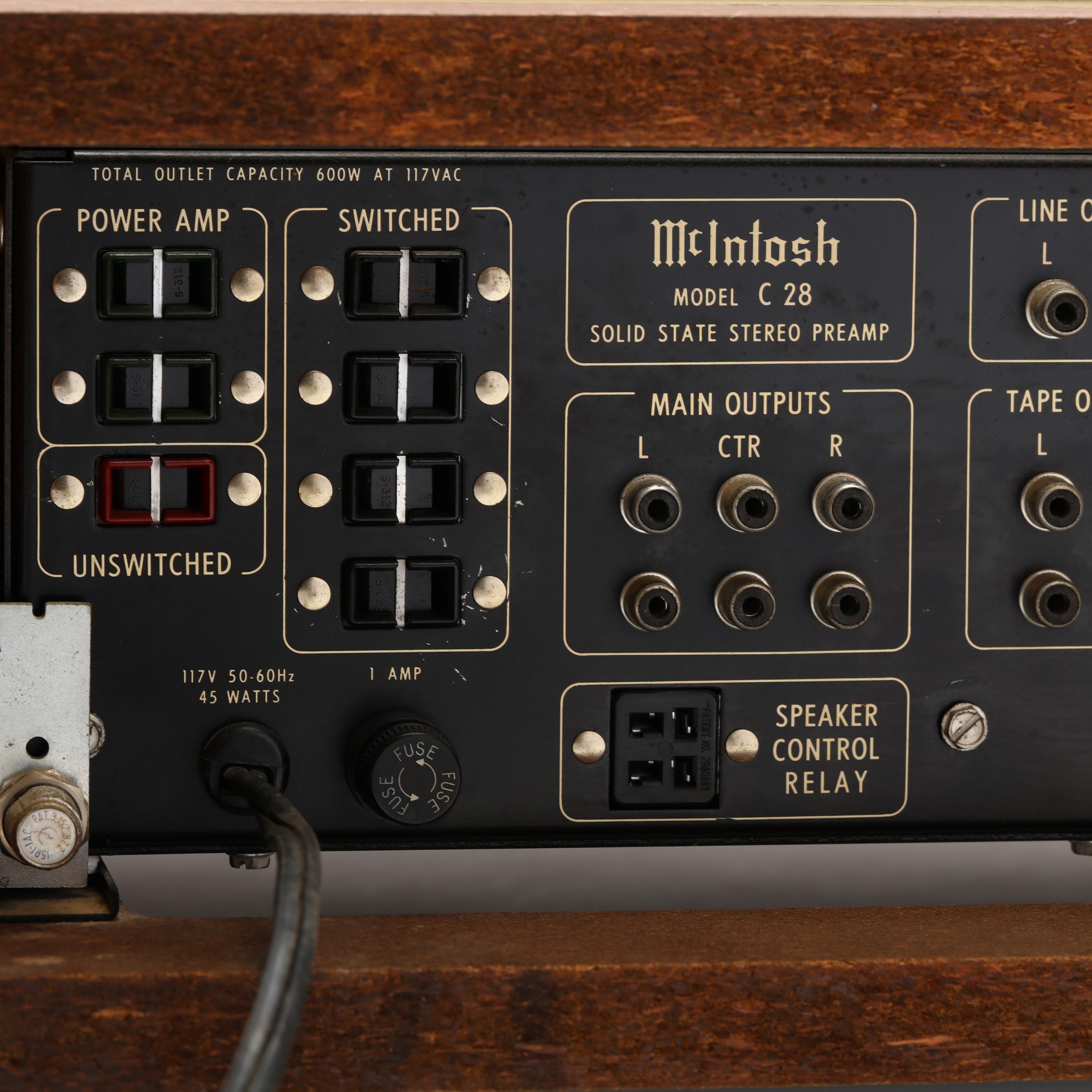 McIntosh C28 Stereo Preamplifier (Lot 1346 - Summer Modern