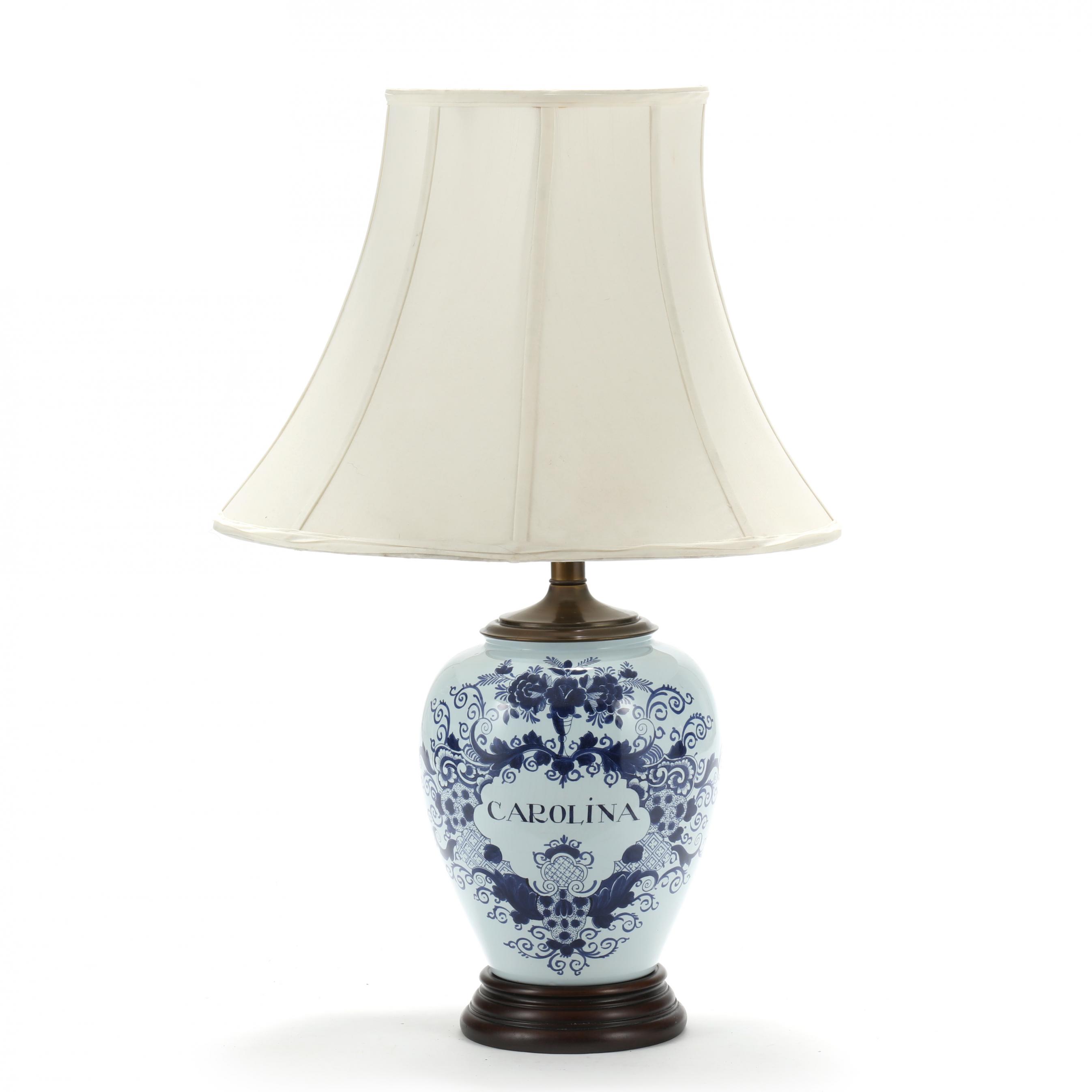 delft tobacco jar carolina Wiliamsburg Reproduction Delft Tobacco Jar 