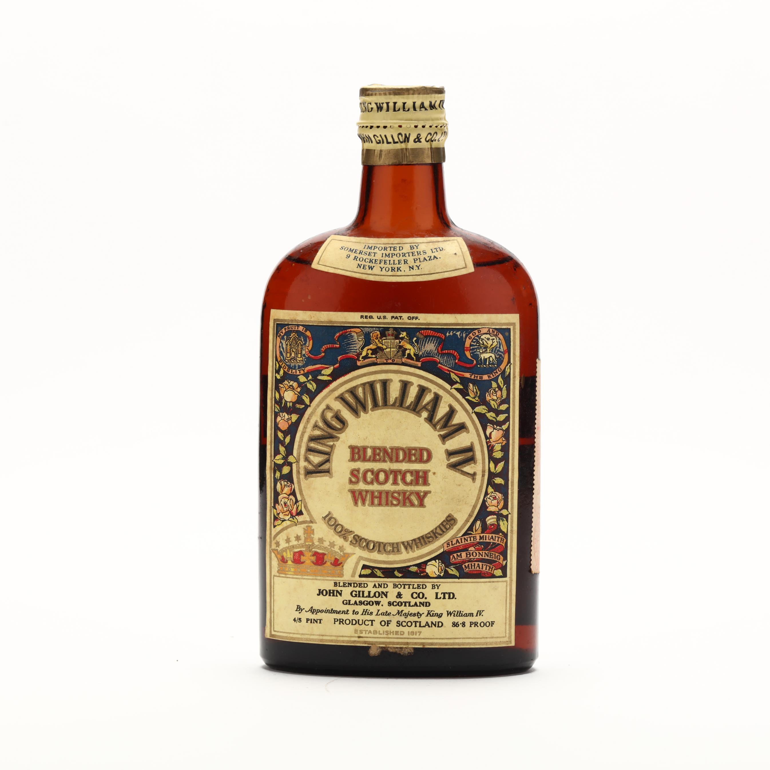 King William IV Scotch Whisky (Lot 7090 - Rare SpiritsSep 8, 2023