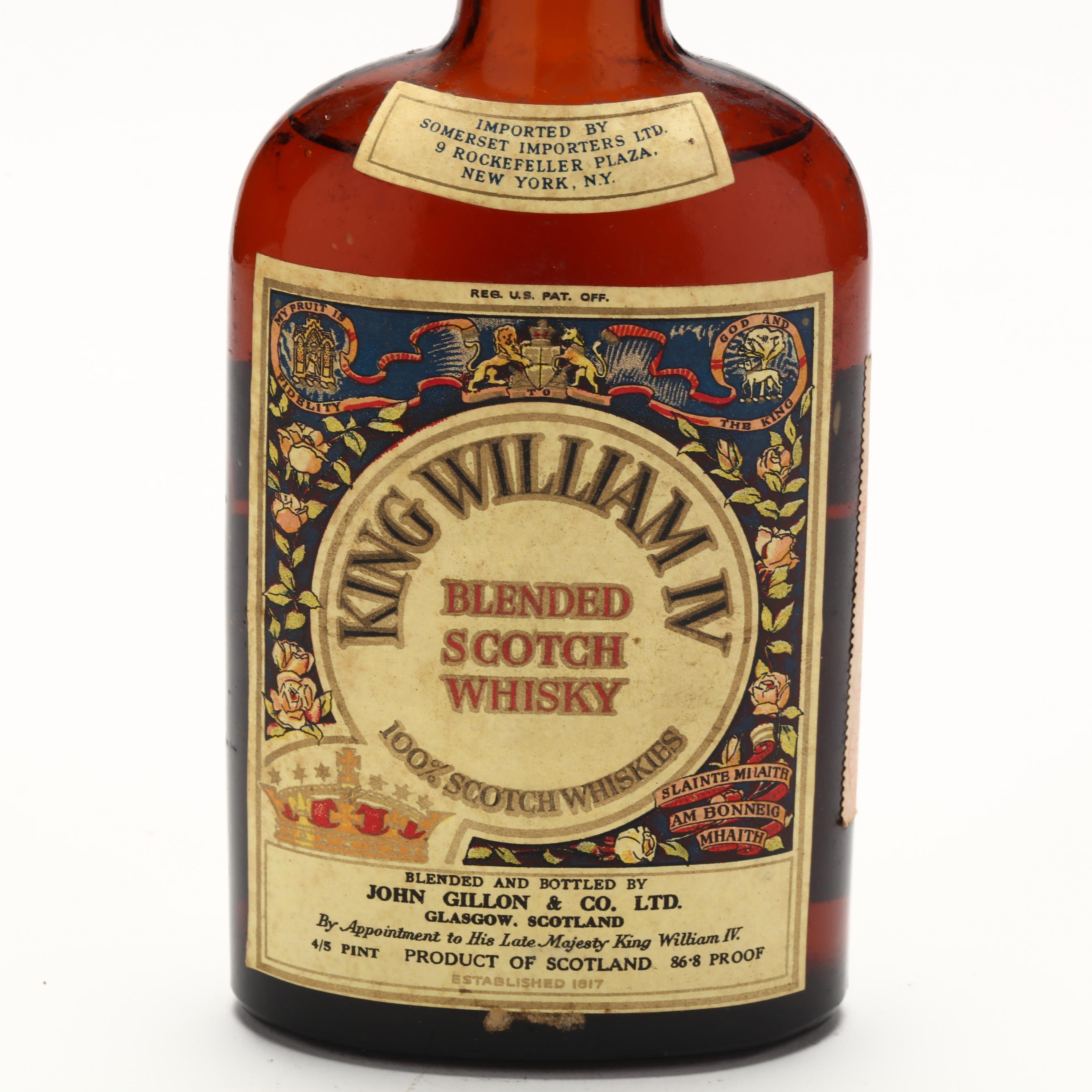 King William IV Scotch Whisky (Lot 7090 - Rare SpiritsSep 8, 2023