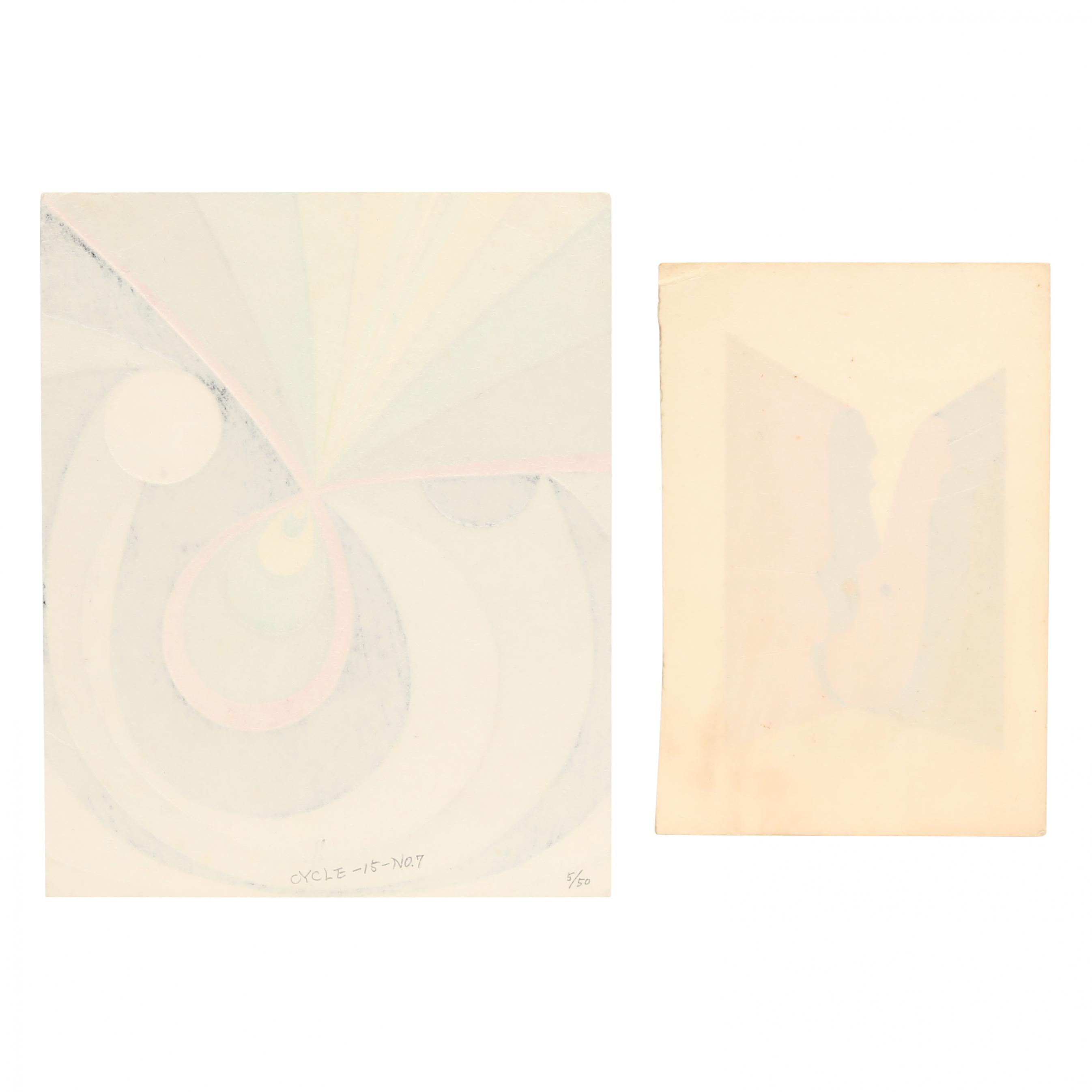 Kazumi Amano (Japanese, 1927-2001), Two Woodblock Prints (Lot 1252