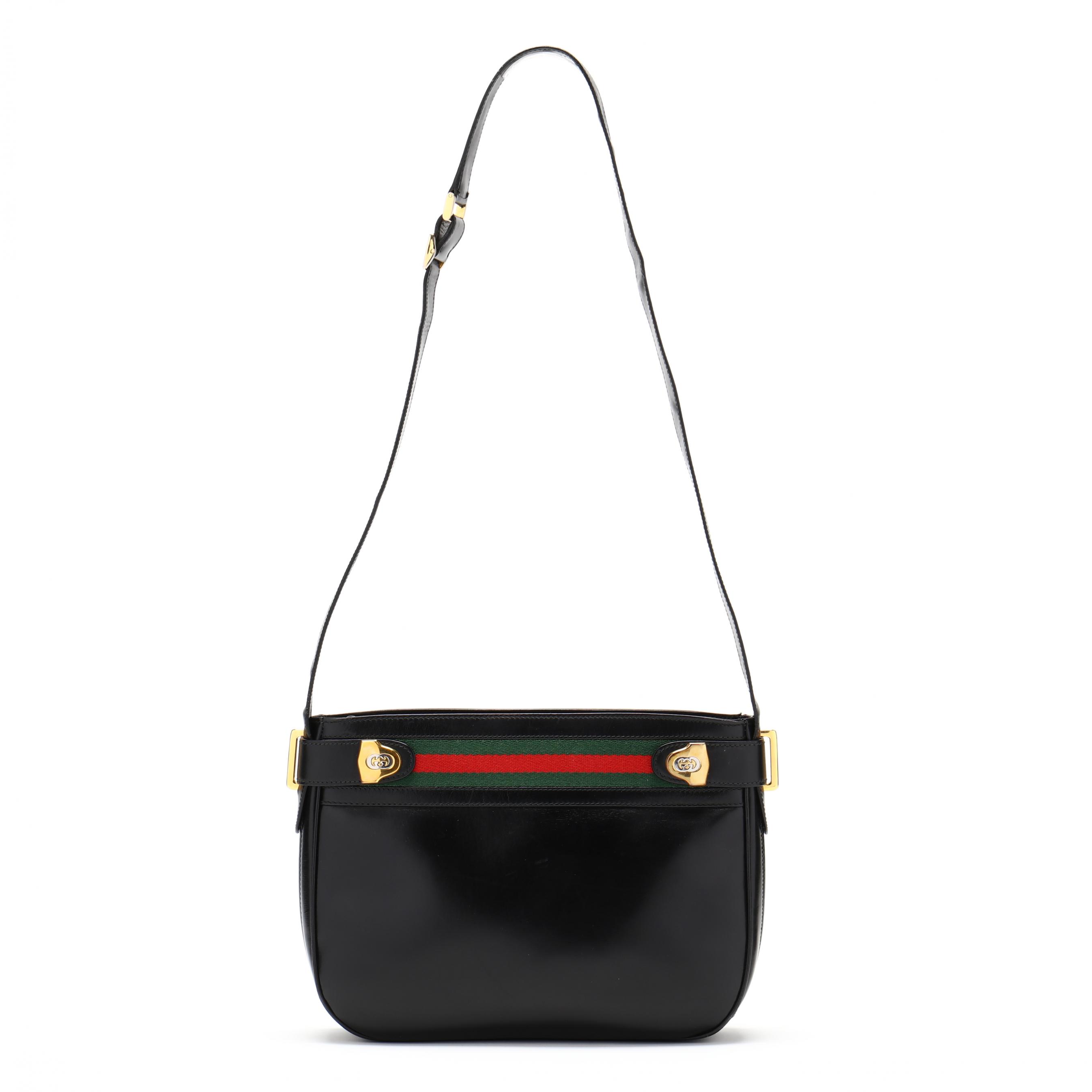 Gucci Vintage Shoulder Bag Women Brown GG Monogram Made in