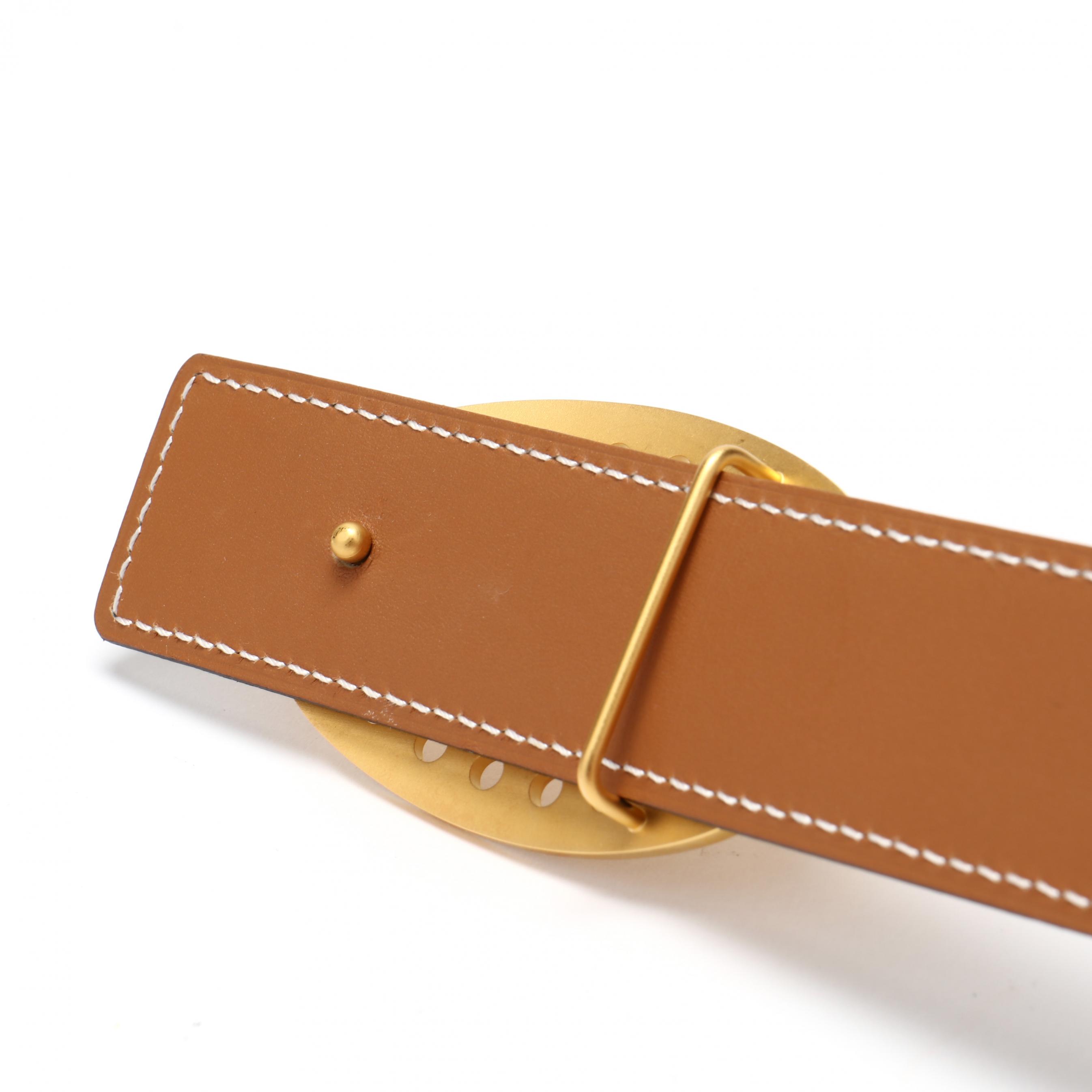 Authentic Hermès reversible Evelyne belt in Clemence leather Hermes Bicolor Perf Buckle Reversible Belt 85 – THE CLOSET main image 2