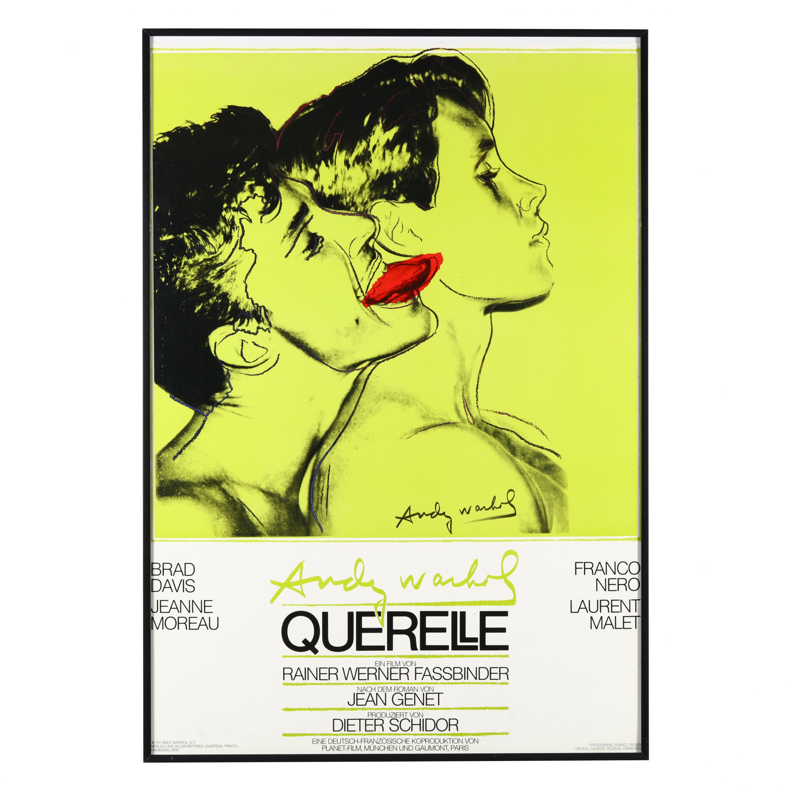 Andy Warhol (American, 1928-1987), Querelle Green / Querelle Grey