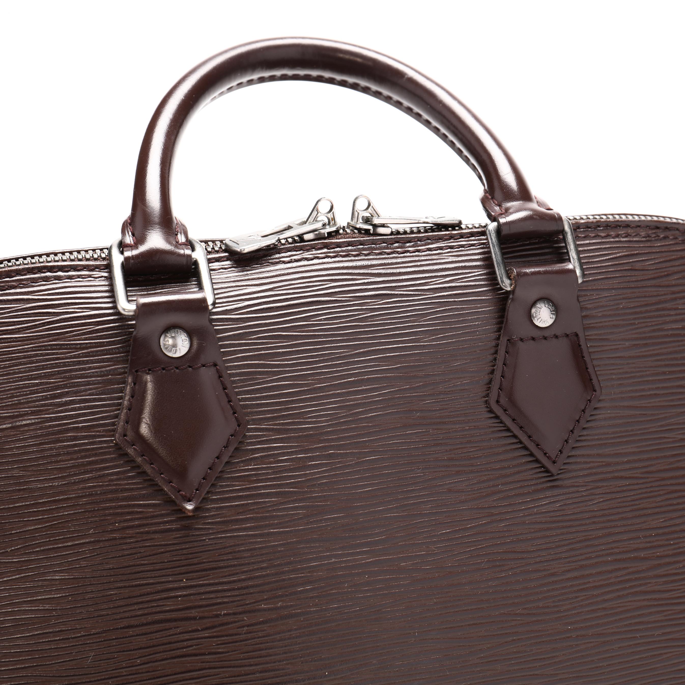 Louis Vuitton Moka Epi Leather Alma PM Bag Louis Vuitton