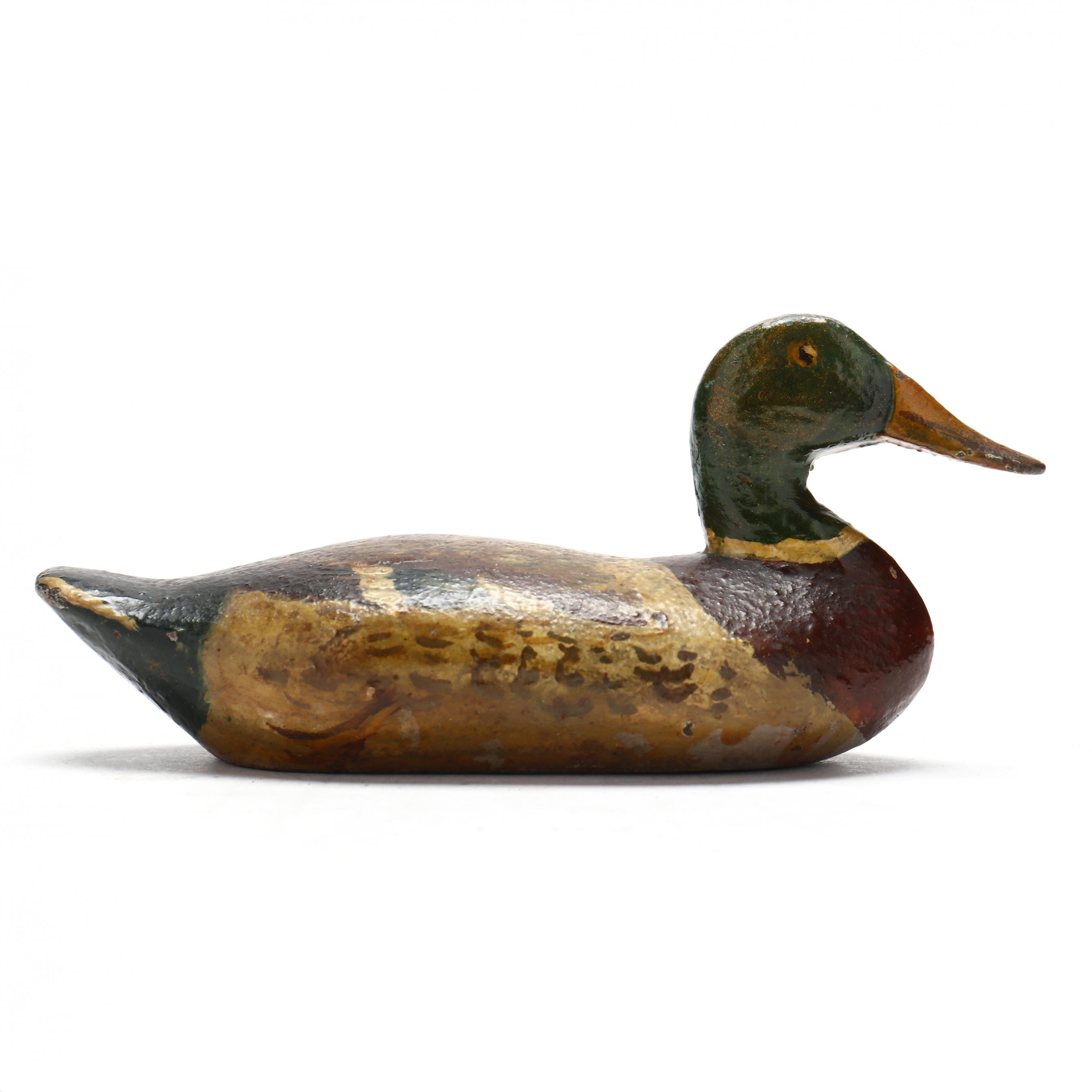 Iron Mini Decoy, Mallard (Lot 1479 - Fall Sporting Art AuctionOct