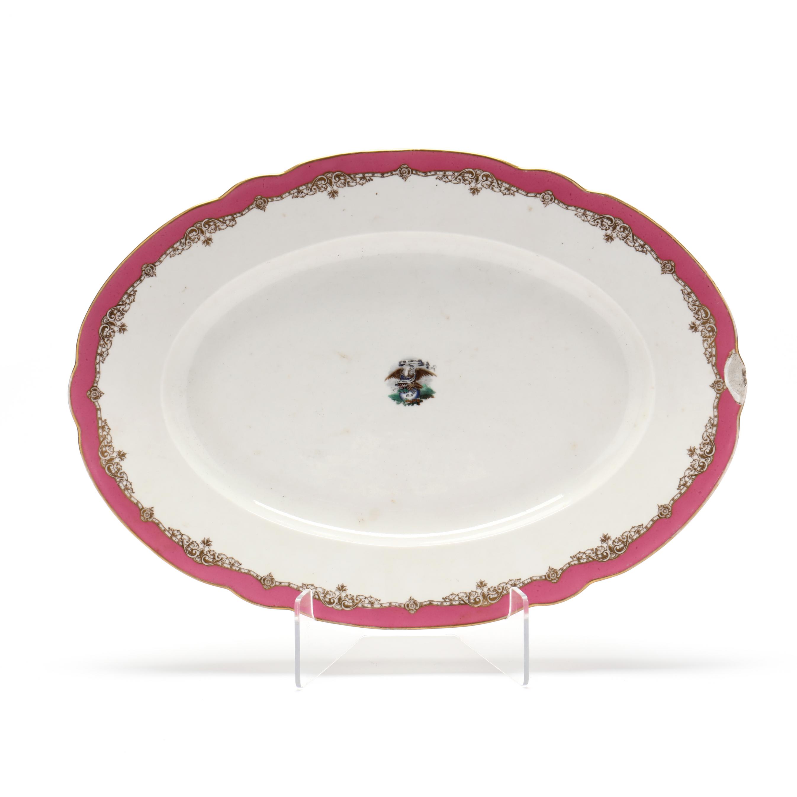 Illinois State Porcelain Platter by Ch. Pillivuyt et Cie (Lot 317