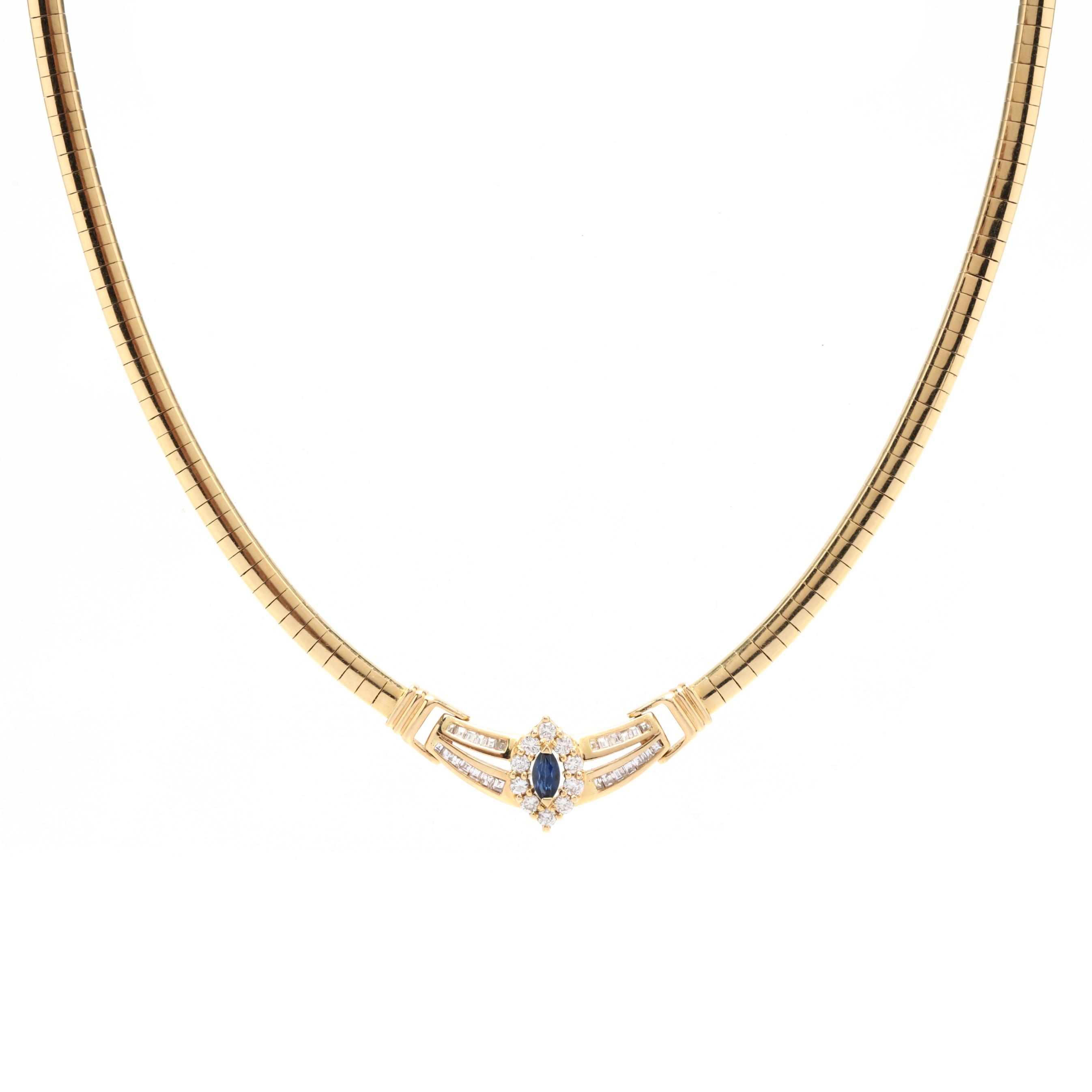 Gold and Gem-Set Omega Necklace (Lot 2161 - Luxury