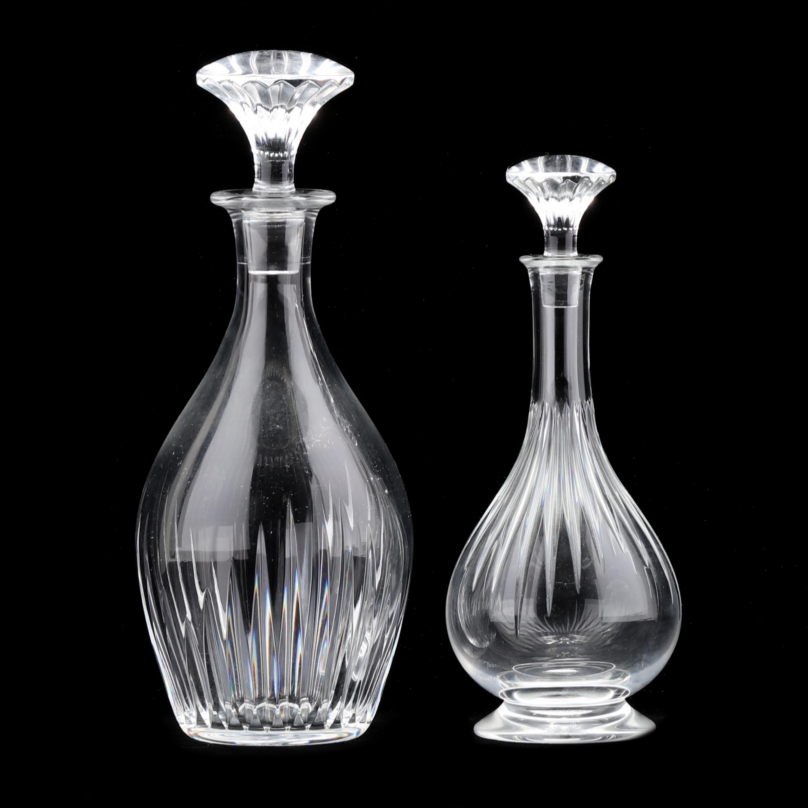 Two Baccarat Crystal Massena Decanters (Lot 1178 - End of Summer