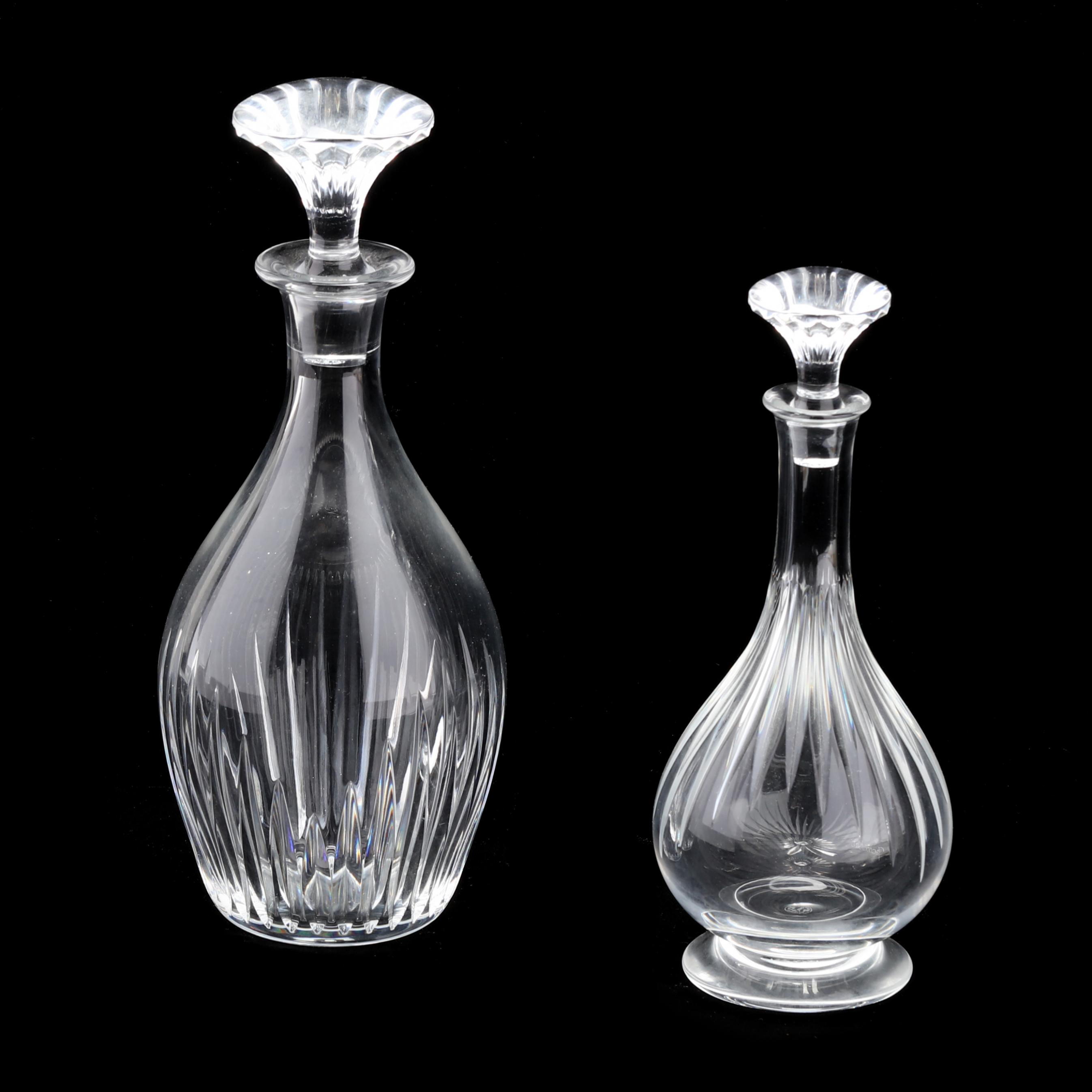 Two Baccarat Crystal Massena Decanters (Lot 1178 - End of Summer
