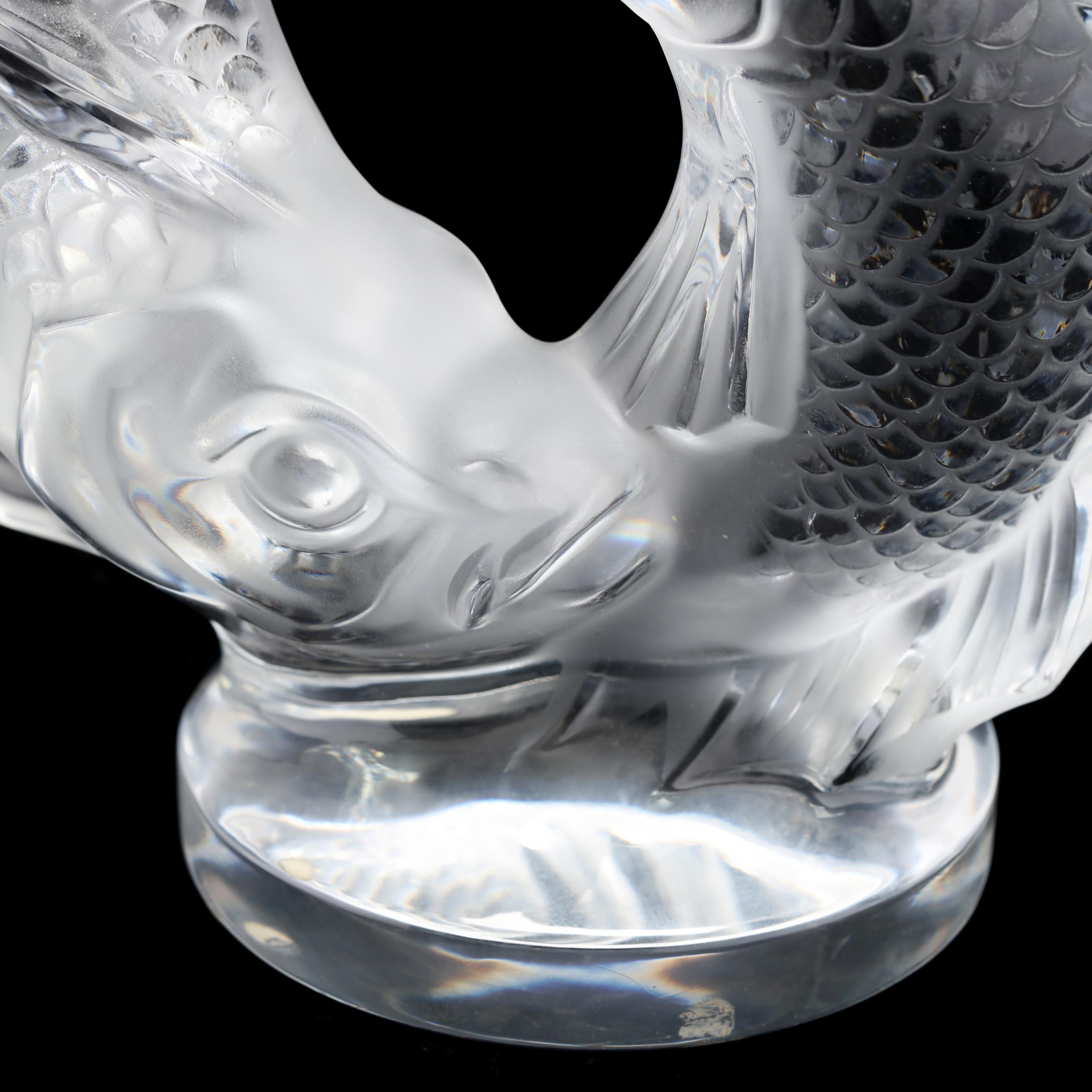 低価格 Sculpture Crystal Pisces Large Lalique, (Lot of End - 1188 工芸品