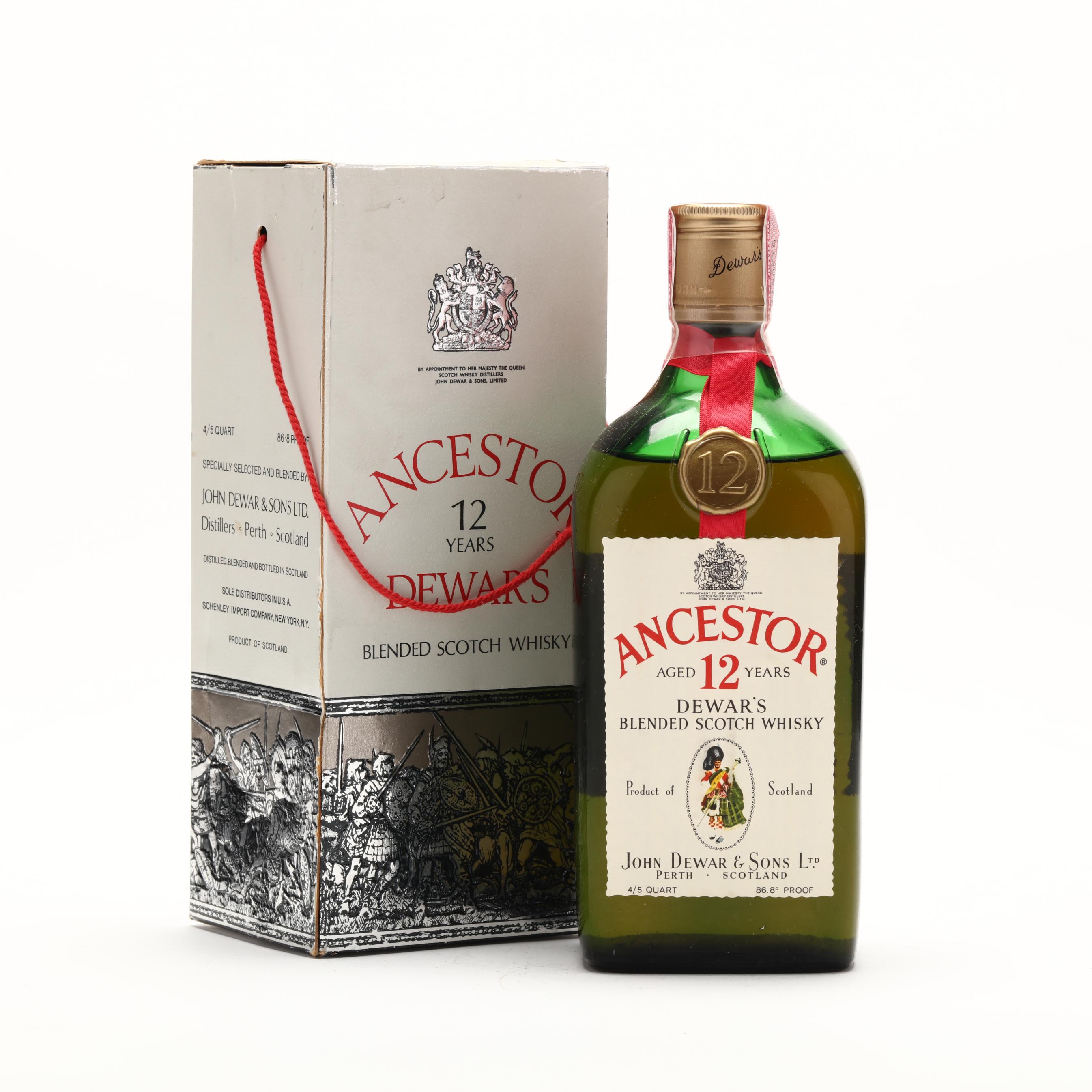 ウイスキー DEWAR'S DE LUXE ANCESTOR SCOTCH WHISKY Dewar's De Luxe Ancestor Rare Old Blended Scotch Whisky