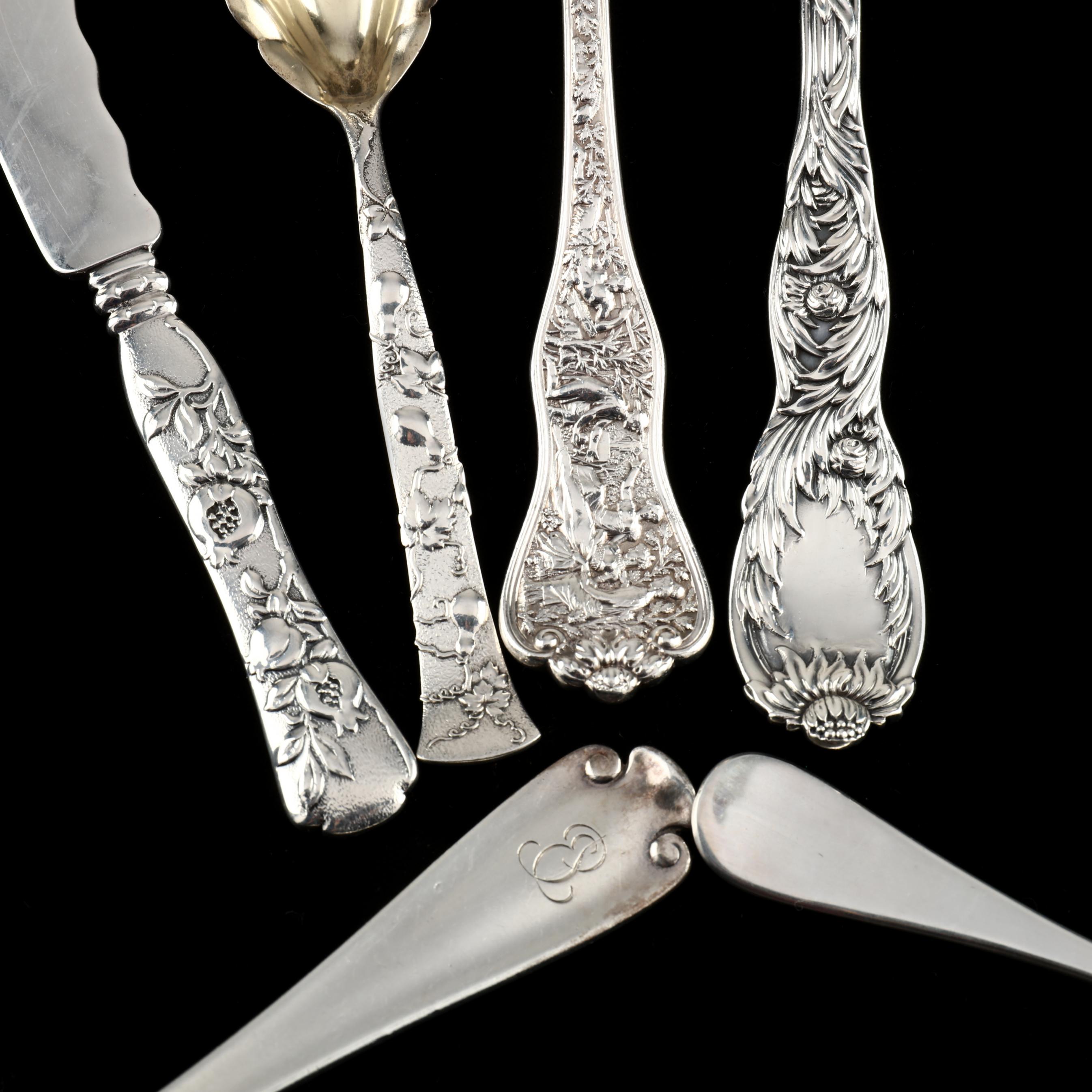 Six Tiffany & Co. Sterling Silver Flatware Servers (Lot 4071